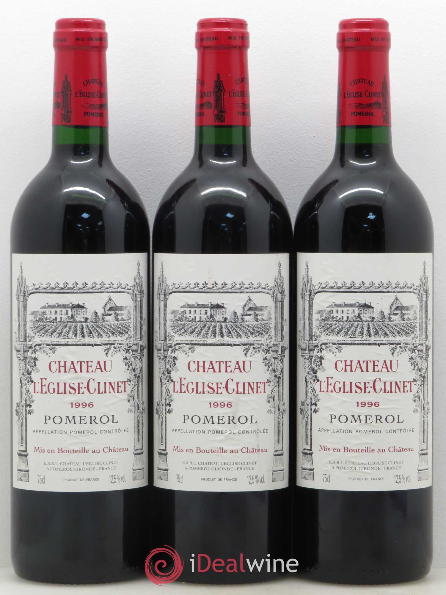 Château l' Église Clinet 1996 - Lot de 6 bouteilles - 2