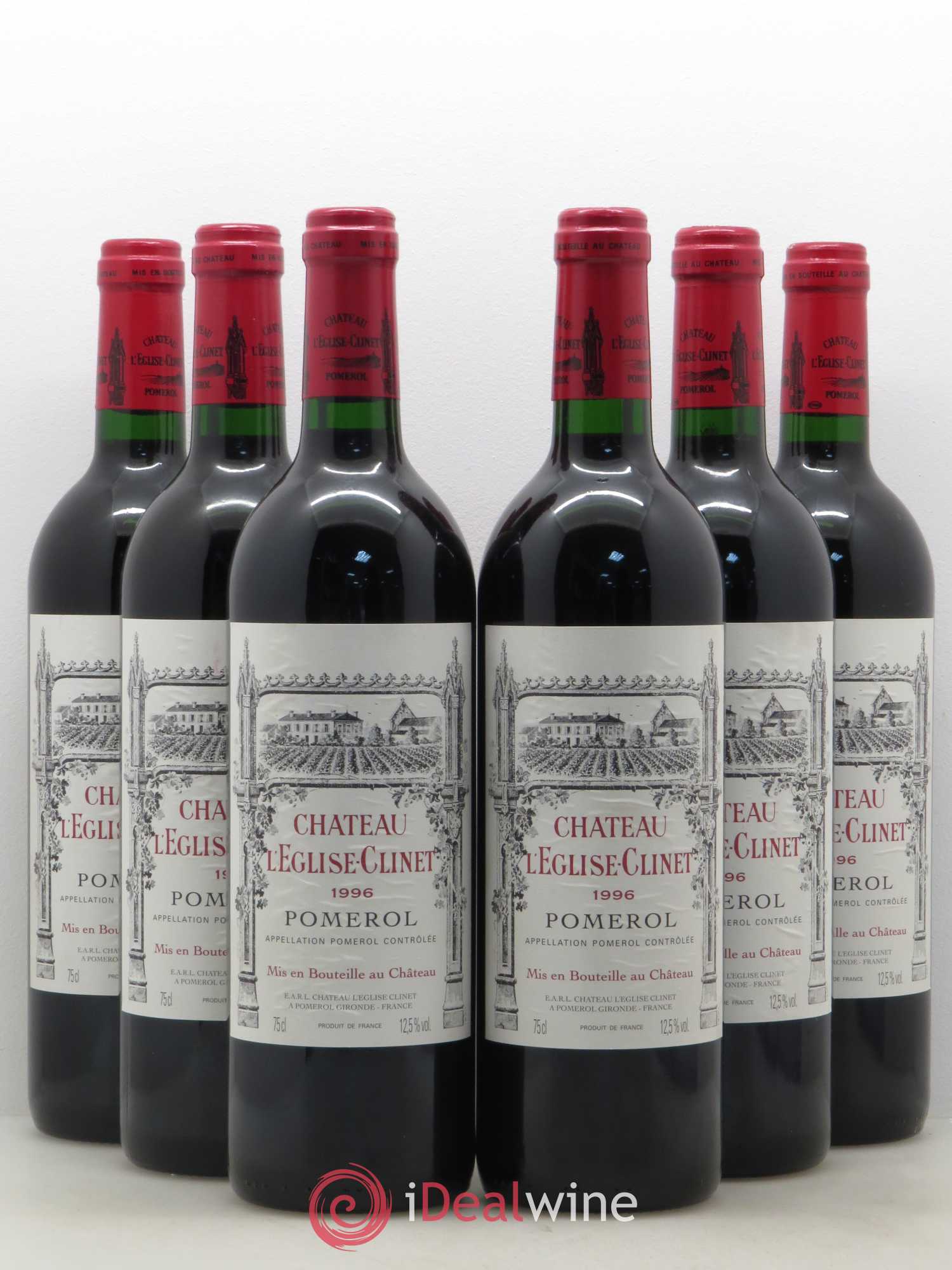 Château l' Église Clinet 1996 - Lot de 6 bouteilles - 0