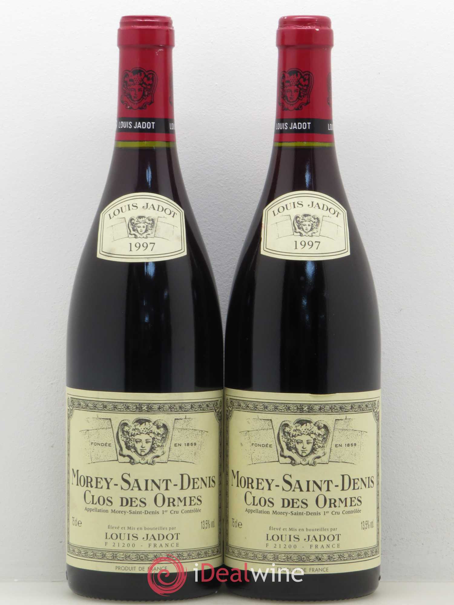 Morey-Saint-Denis 1er Cru Clos des Ormes Louis Jadot 1997 - Posten von 2 Flaschen - 0