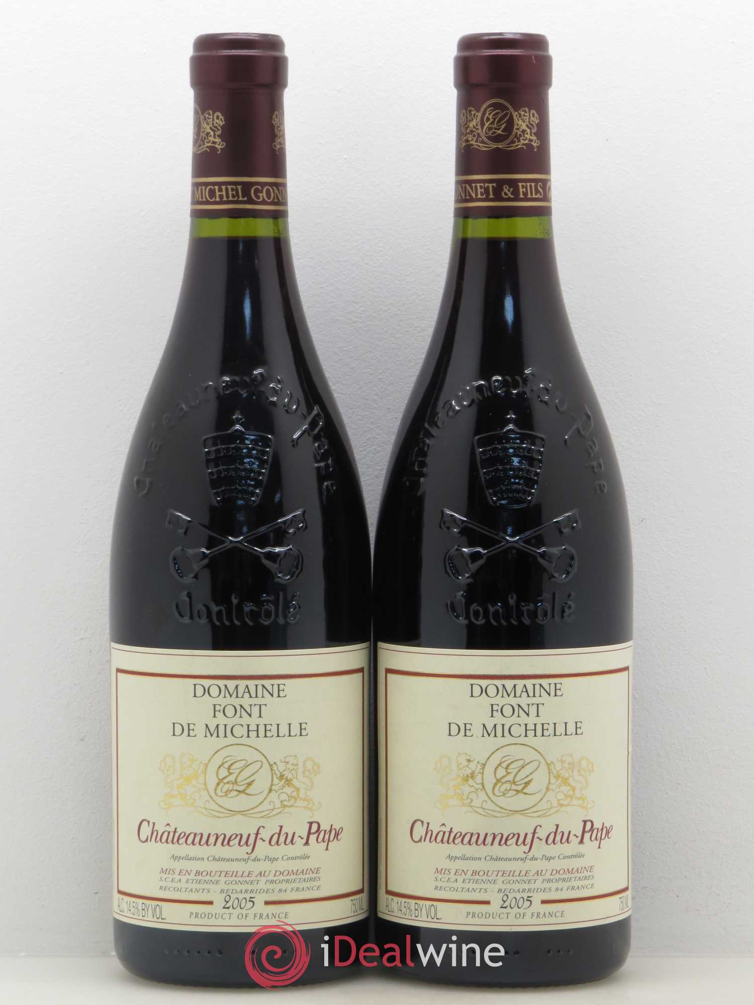 Châteauneuf-du-Pape Domaine Font de Michelle Famille Gonnet 2005 - Lot de 2 bouteilles - 0