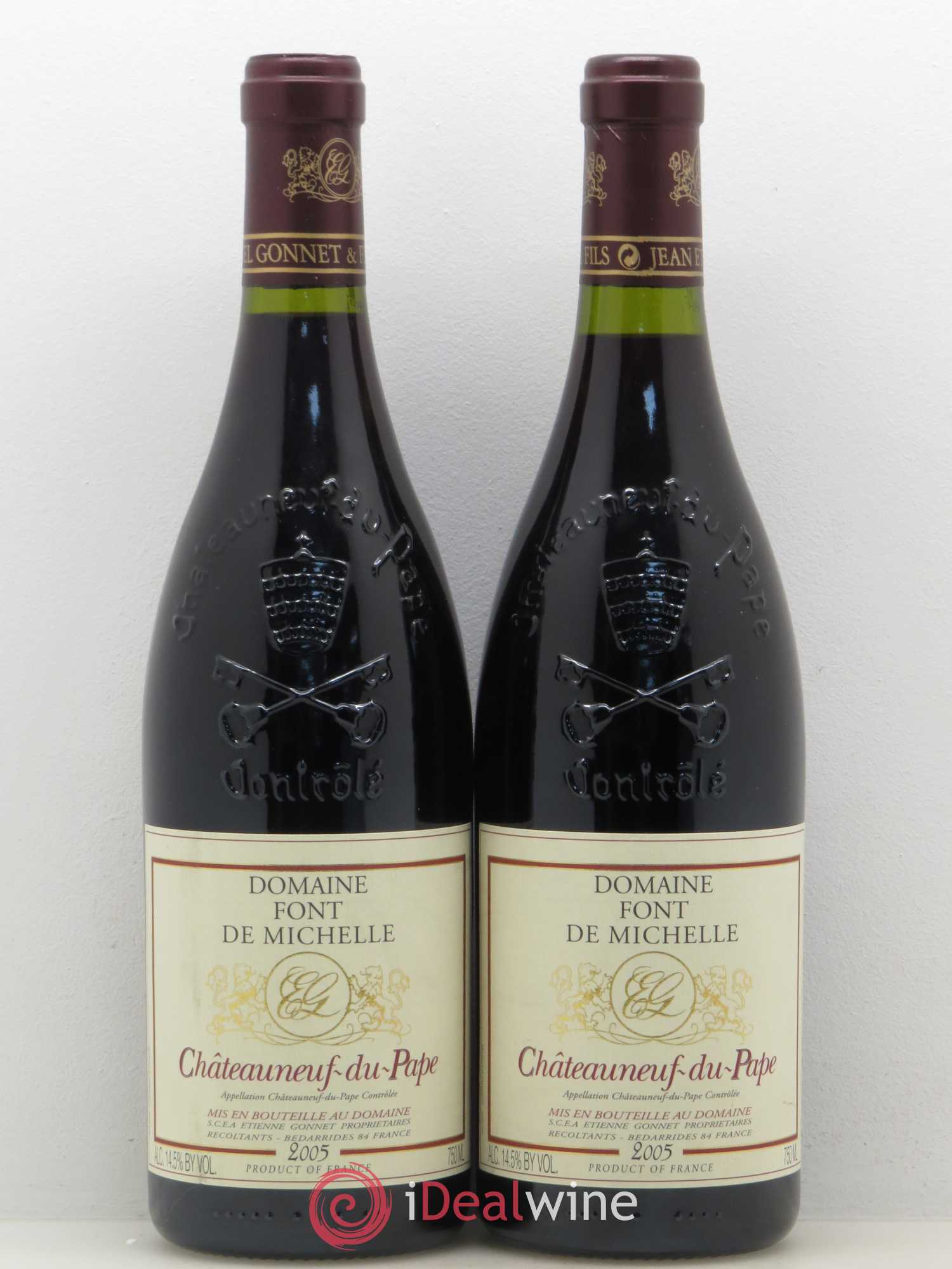 Châteauneuf-du-Pape Domaine Font de Michelle Famille Gonnet 2005 - Lot de 2 bouteilles - 0