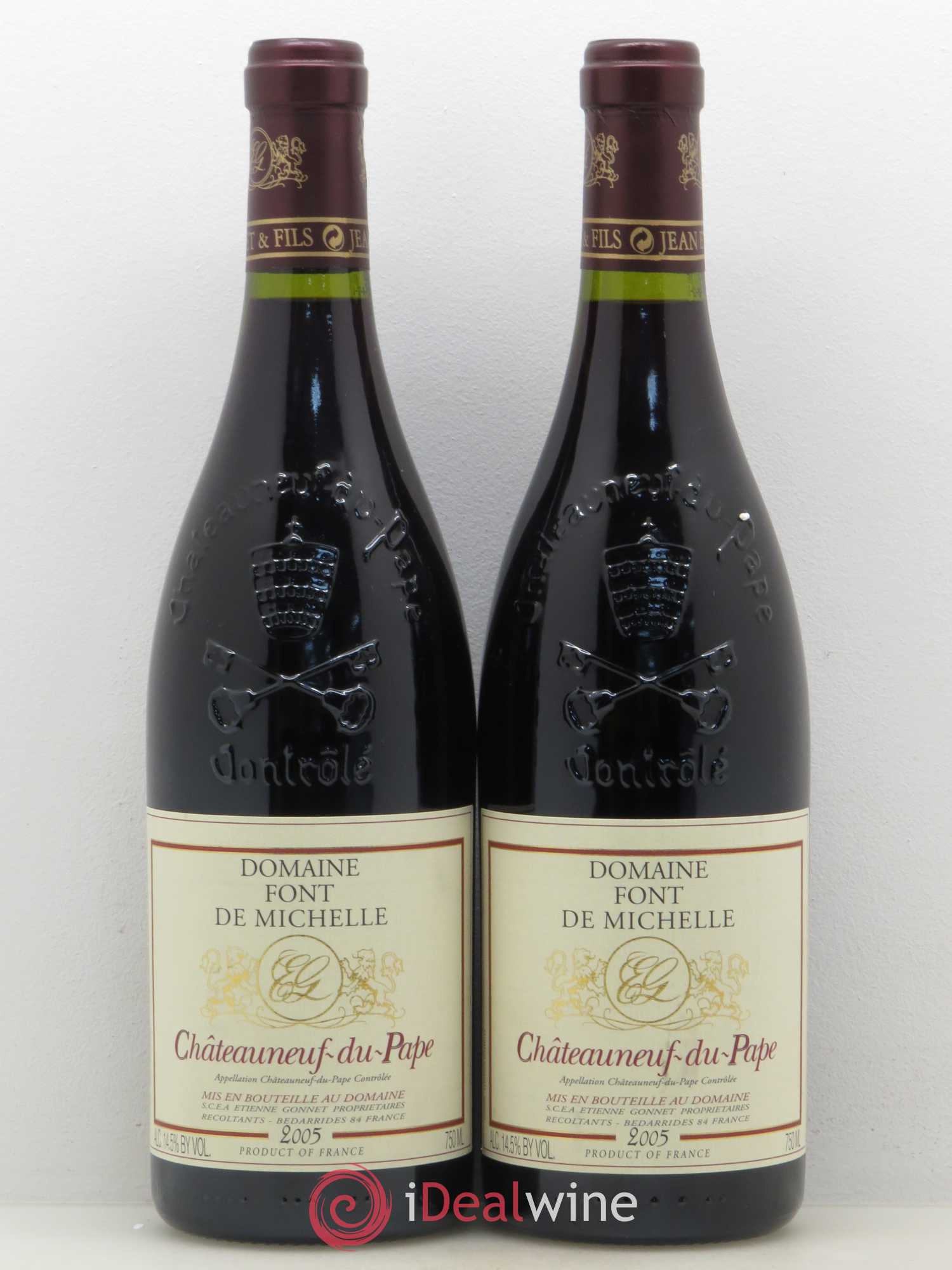 Châteauneuf-du-Pape Domaine Font de Michelle Famille Gonnet 2005 - Lot de 2 bouteilles - 0