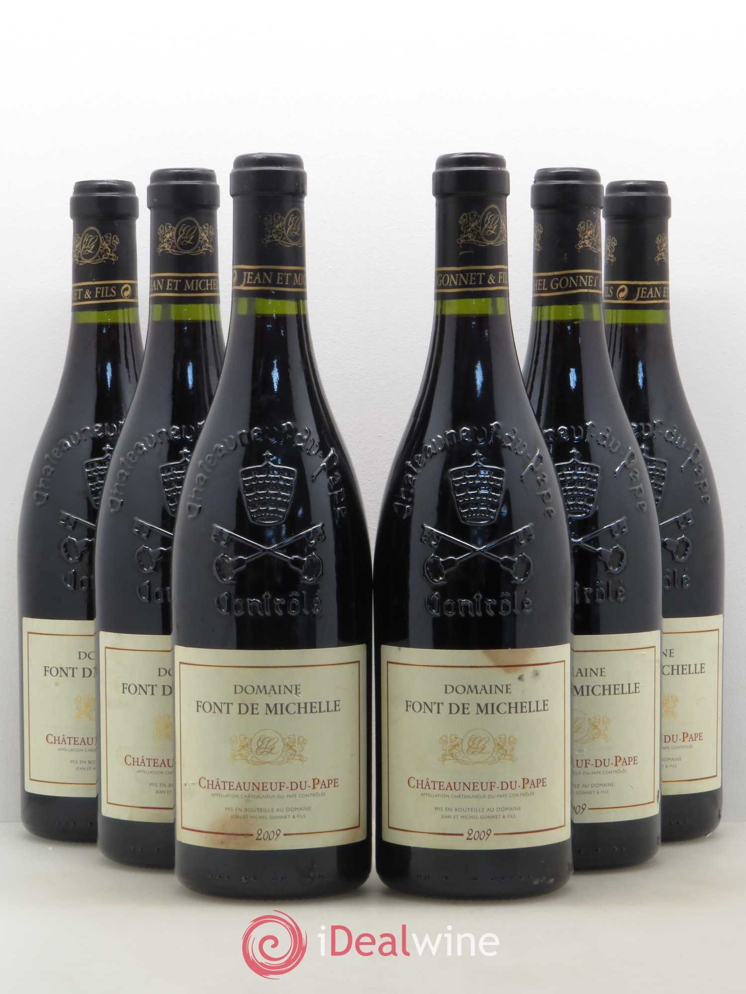 Châteauneuf-du-Pape Domaine Font de Michelle Famille Gonnet 2009 - Lot de 6 bouteilles - 0