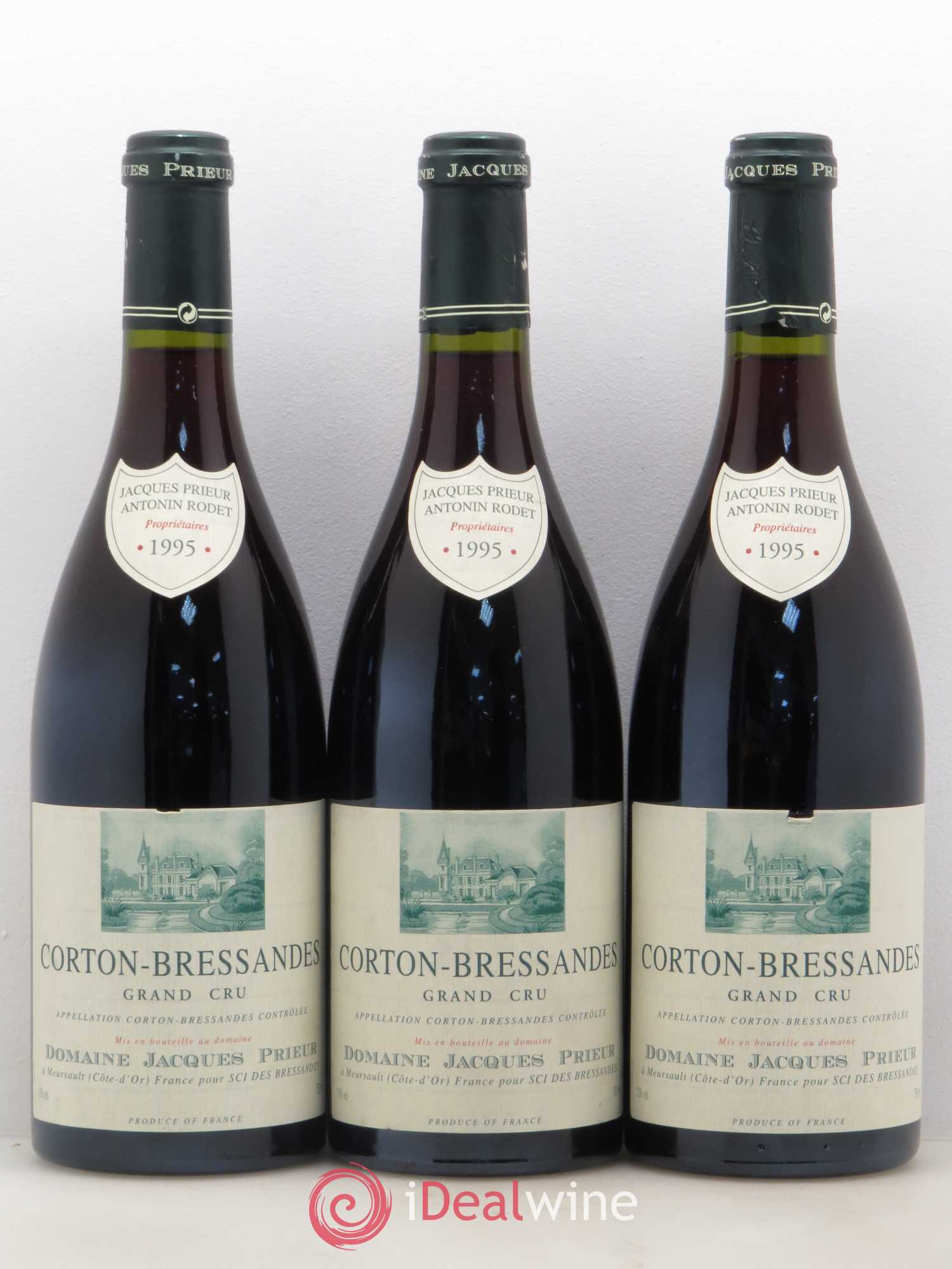 Corton-Bressandes Grand Cru Jacques Prieur (Domaine) 1995 - Lot de 3 bouteilles - 0