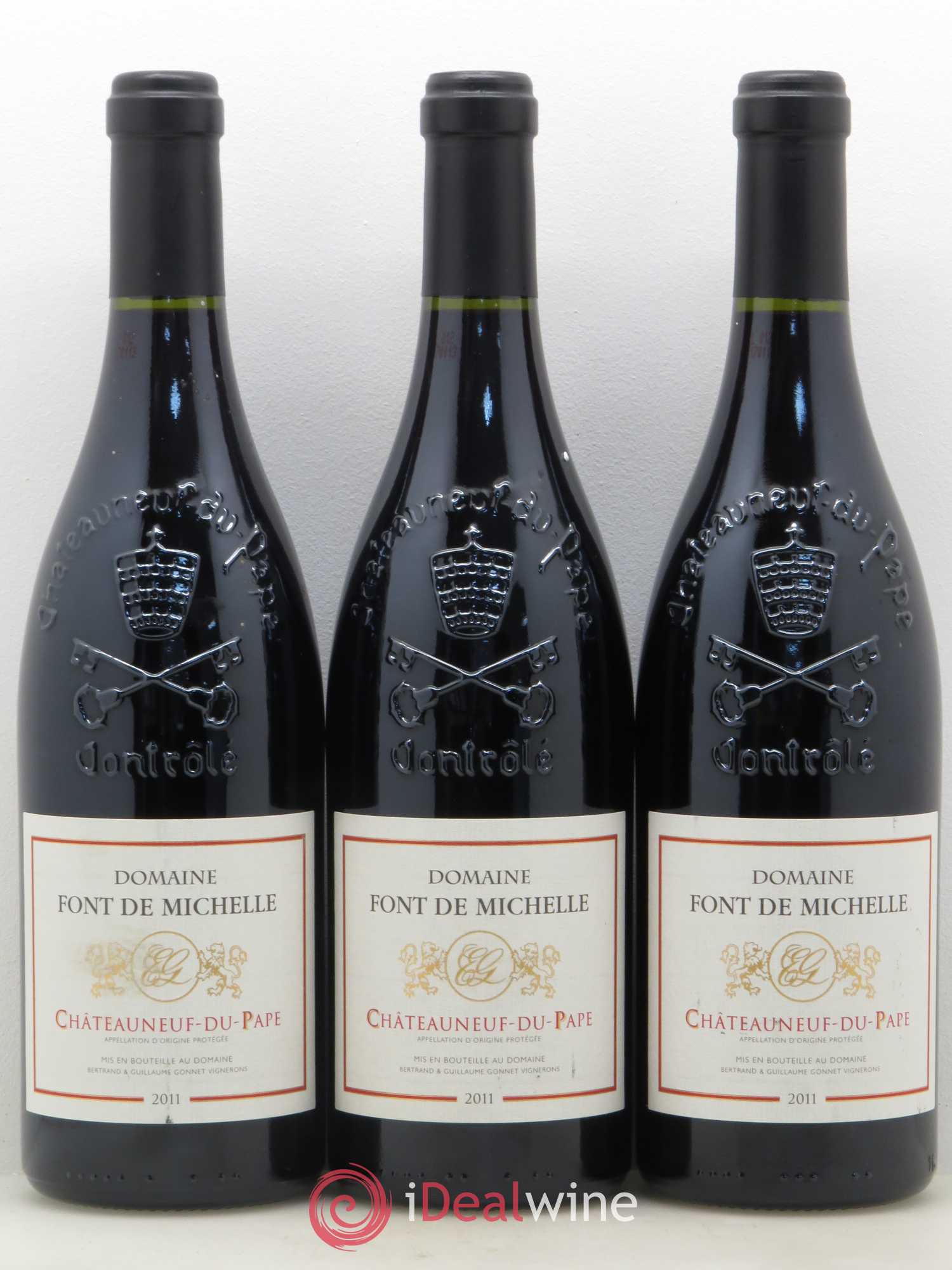 Châteauneuf-du-Pape Domaine Font de Michelle Famille Gonnet 2011 - Lot de 3 bouteilles - 0