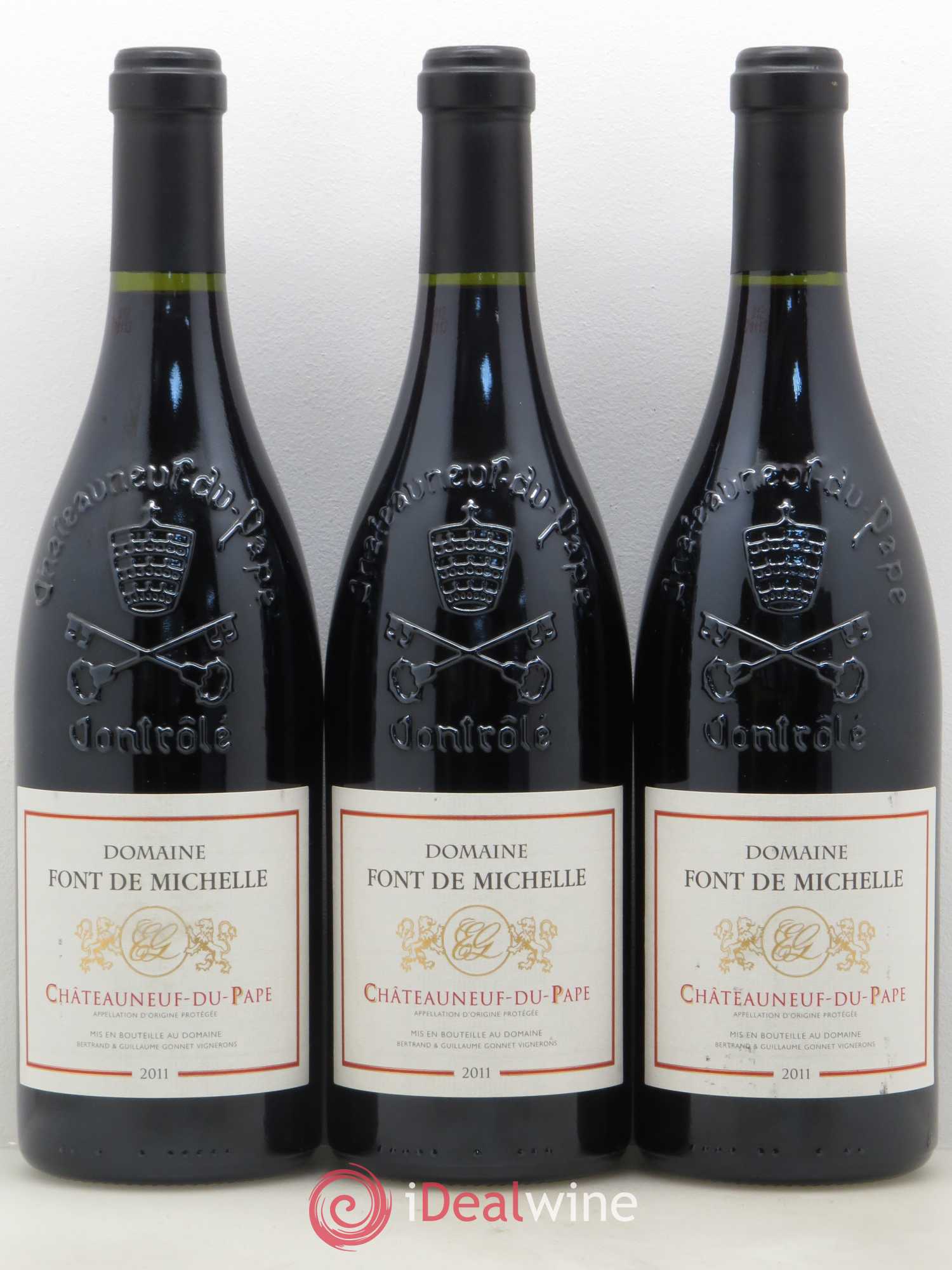 Châteauneuf-du-Pape Domaine Font de Michelle Famille Gonnet 2011 - Lot de 3 bouteilles - 0