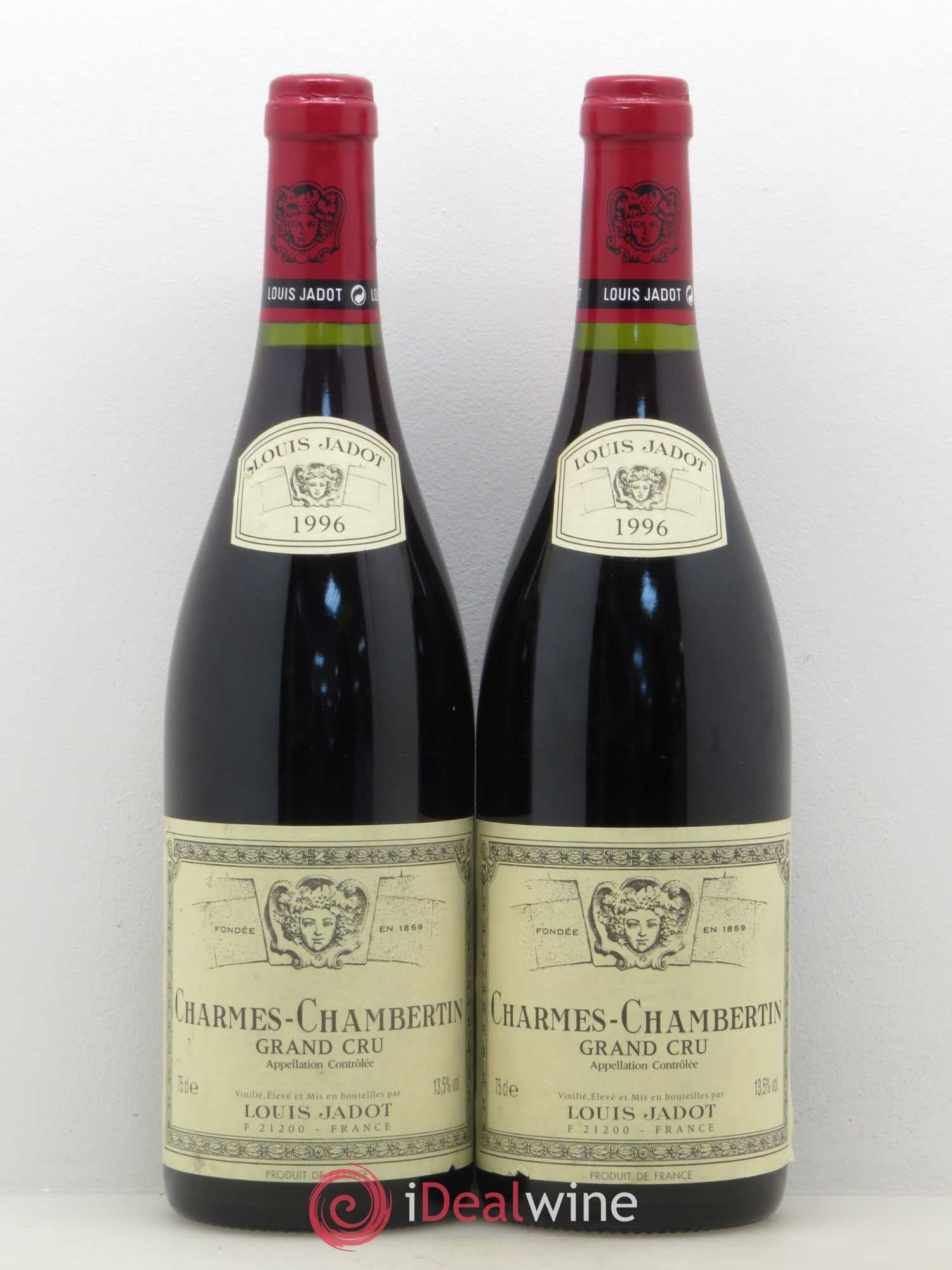 Charmes-Chambertin Grand Cru Maison Louis Jadot 1996 - Lot de 2 bouteilles - 0