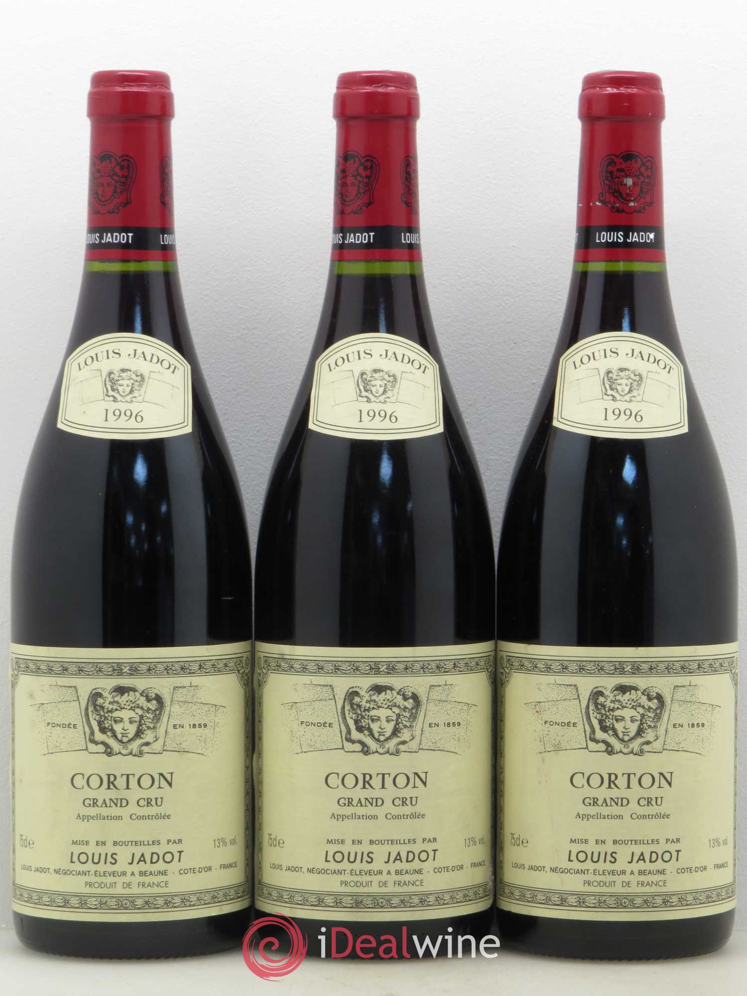 Corton Grand Cru Louis Jadot 1996 - Lot de 3 bouteilles - 0
