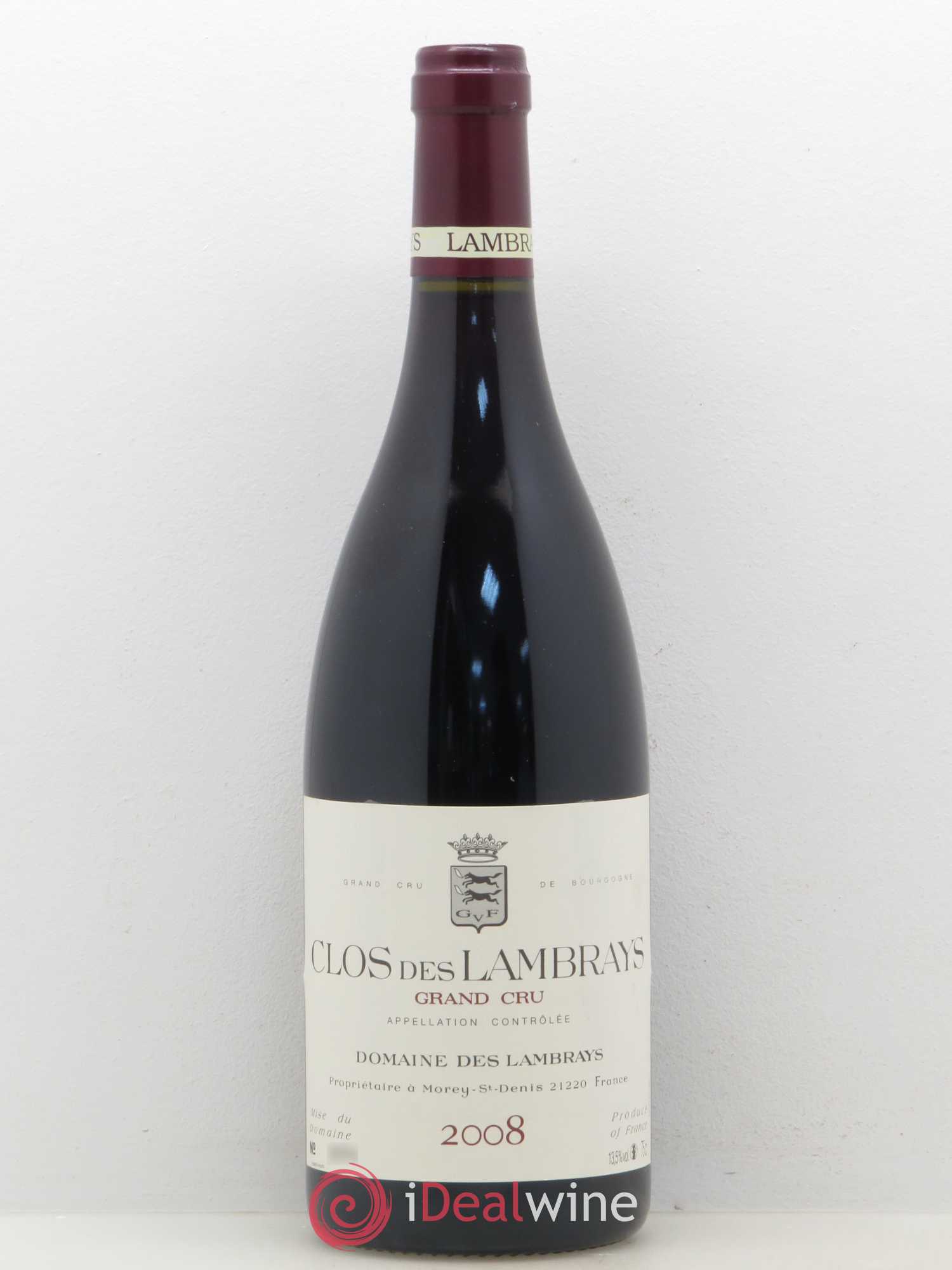 Clos des Lambrays Grand Cru Domaine des Lambrays 2008 - Lot de 1 bouteille - 0