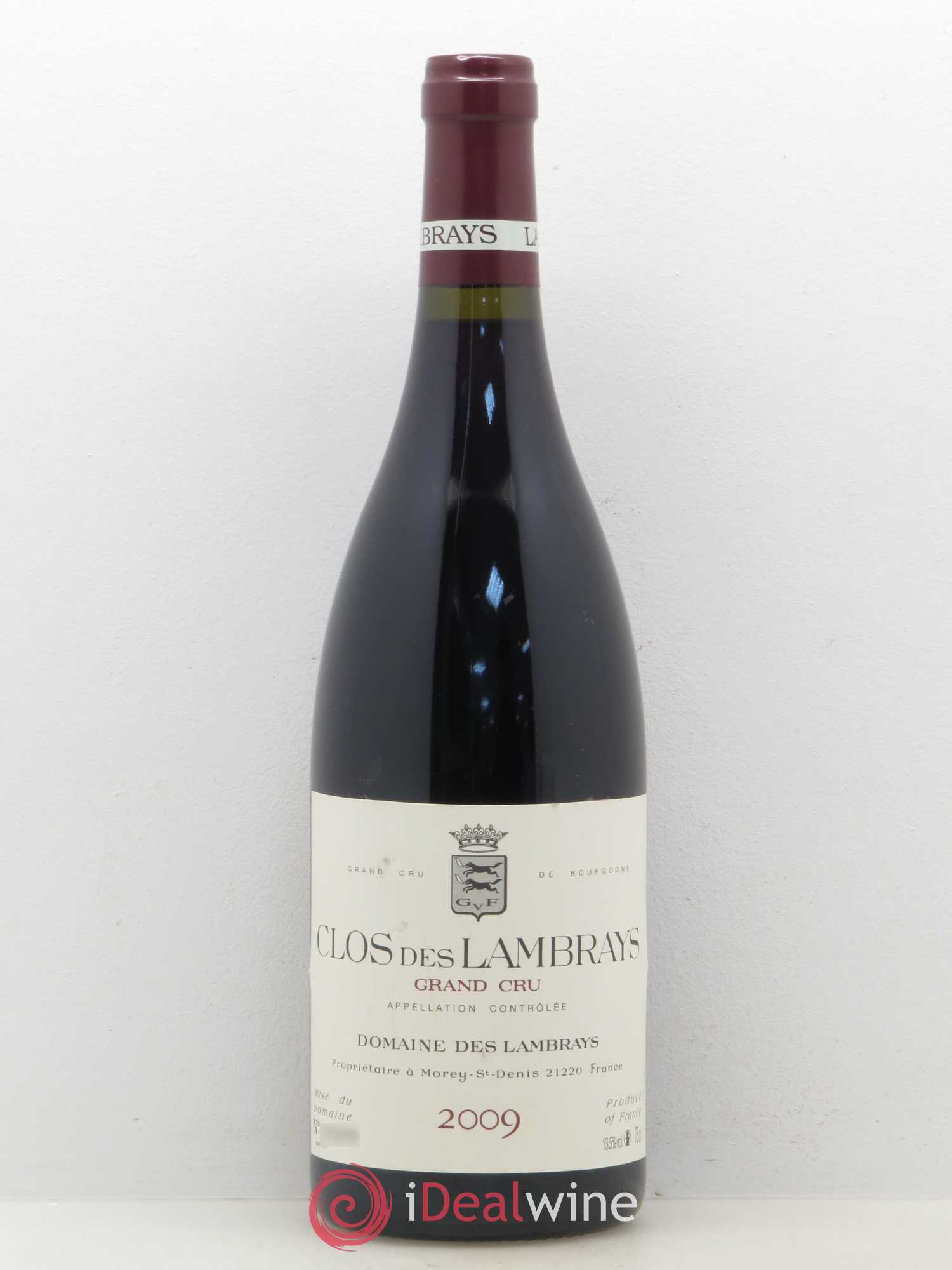 Clos des Lambrays Grand Cru Domaine des Lambrays 2009 - Lot de 1 bouteille - 0