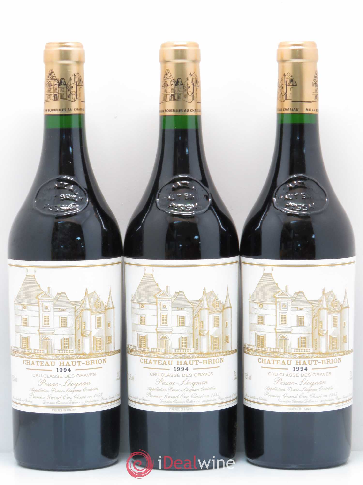 Château Haut Brion 1er Grand Cru Classé 1994 - Lot de 3 bouteilles - 0
