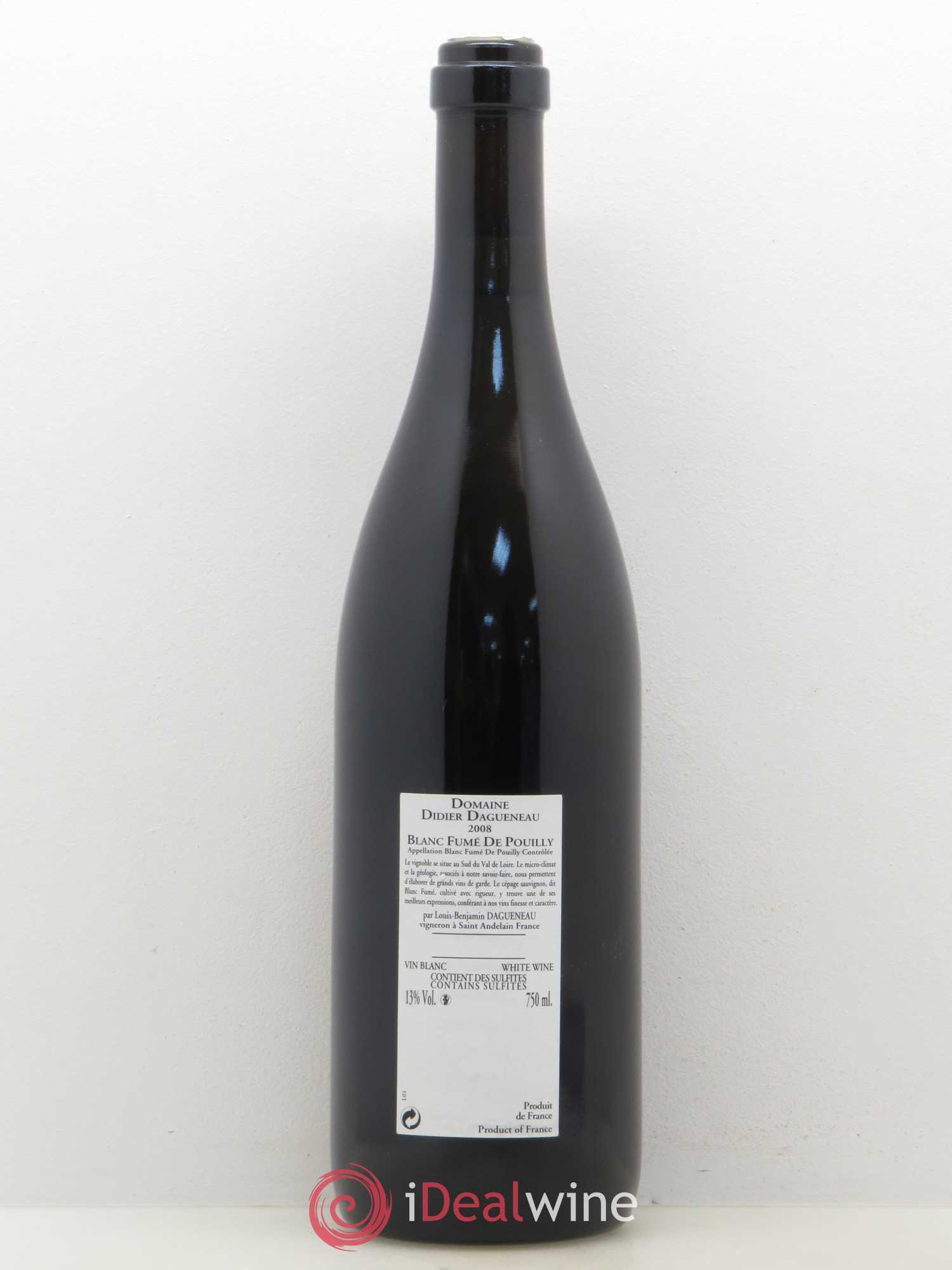 Pouilly-Fumé Clos du Calvaire Dagueneau (Domaine Didier - Louis-Benjamin) 2008 - Lot de 1 bouteille - 1