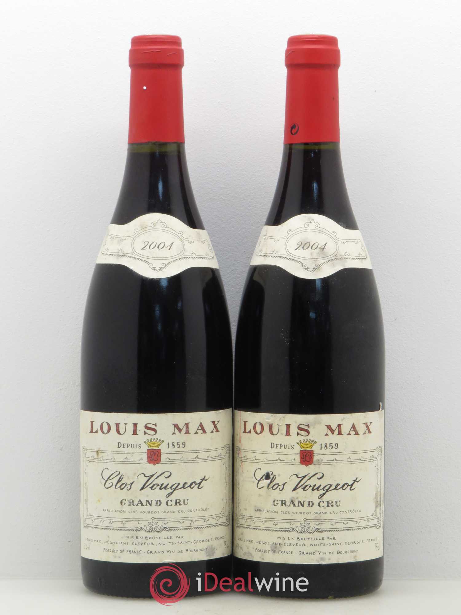 Clos de Vougeot Grand Cru Louis Max 2004 - Lot de 2 bouteilles - 0