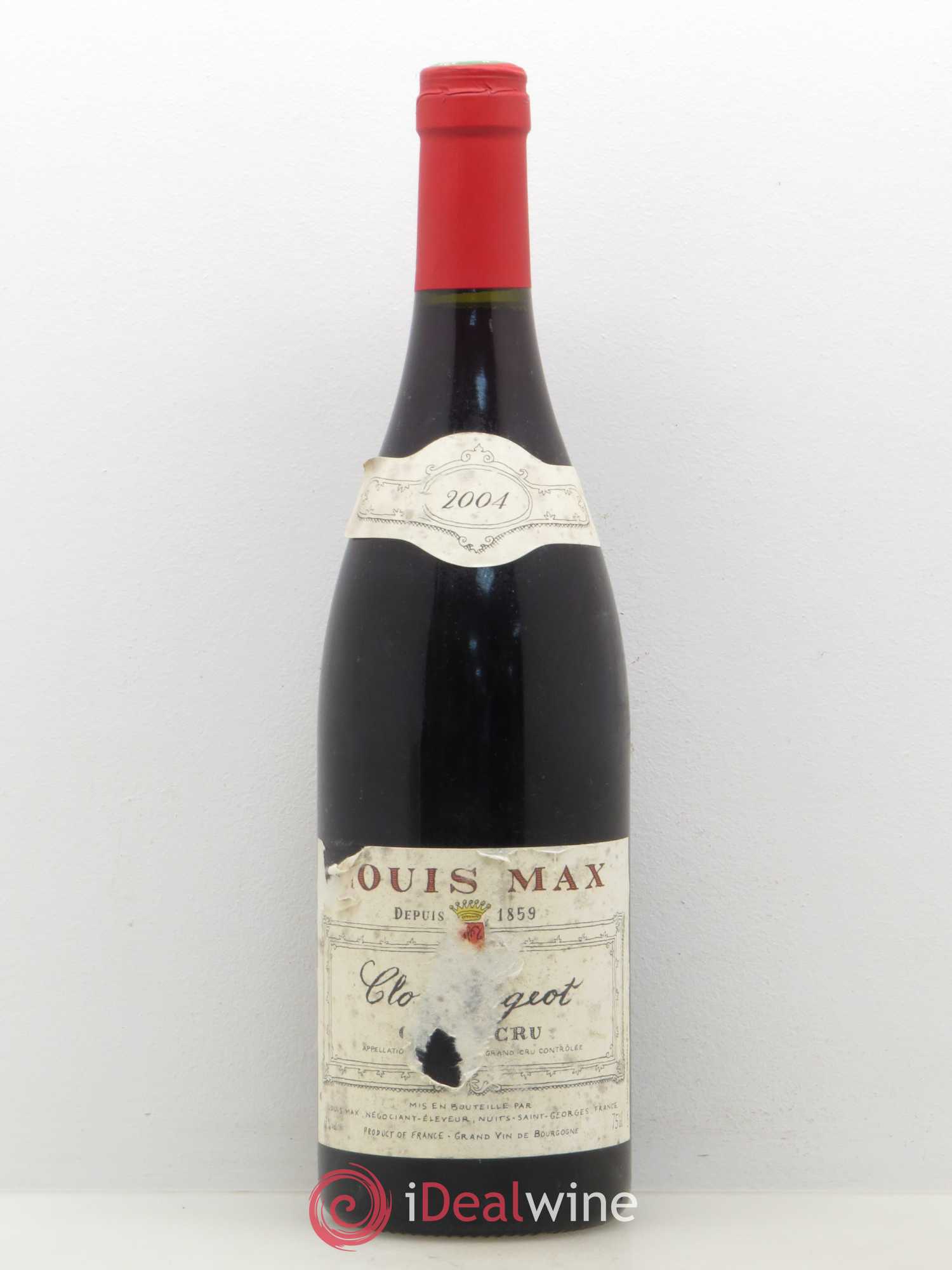 Clos de Vougeot Grand Cru Louis Max 2004 - Lot de 1 bouteille - 0