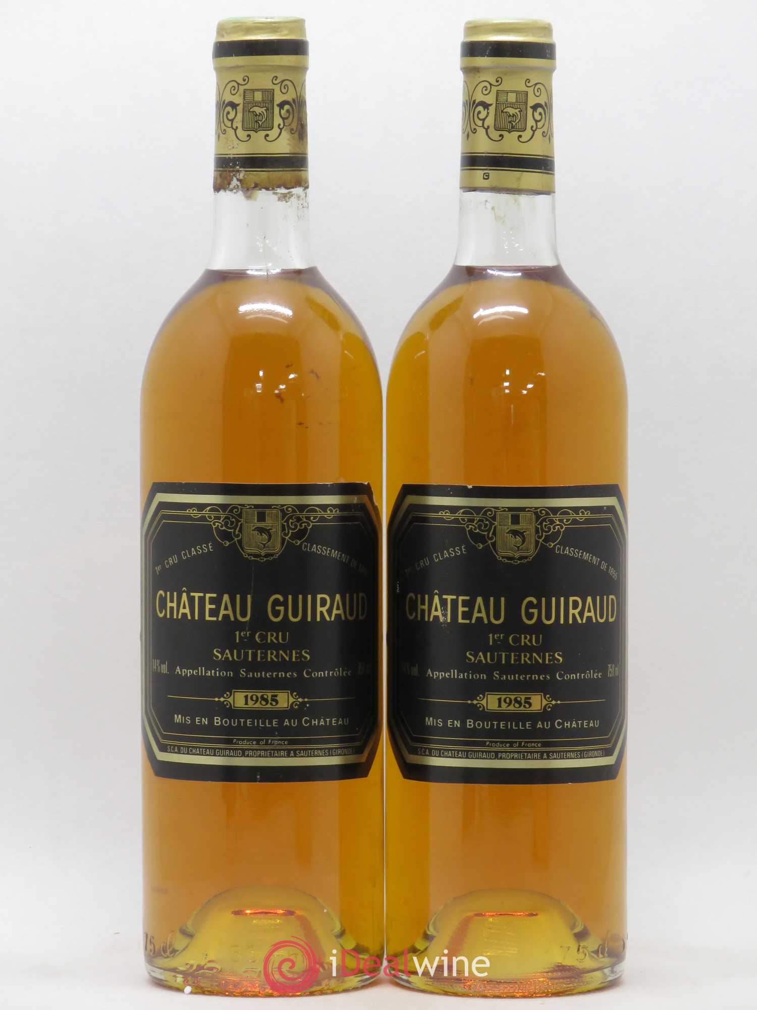 Château Guiraud 1er Grand Cru Classé 1985 - Lotto di 2 bottiglie - 0