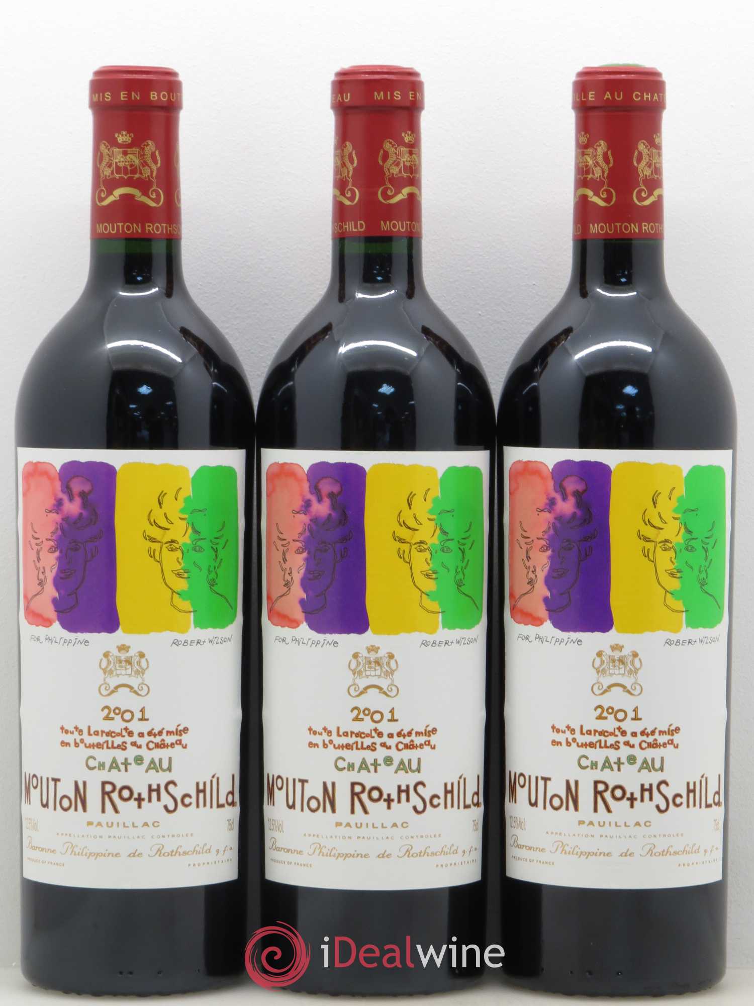 Château Mouton Rothschild 1er Grand Cru Classé 2001 - Lot de 6 bouteilles - 3