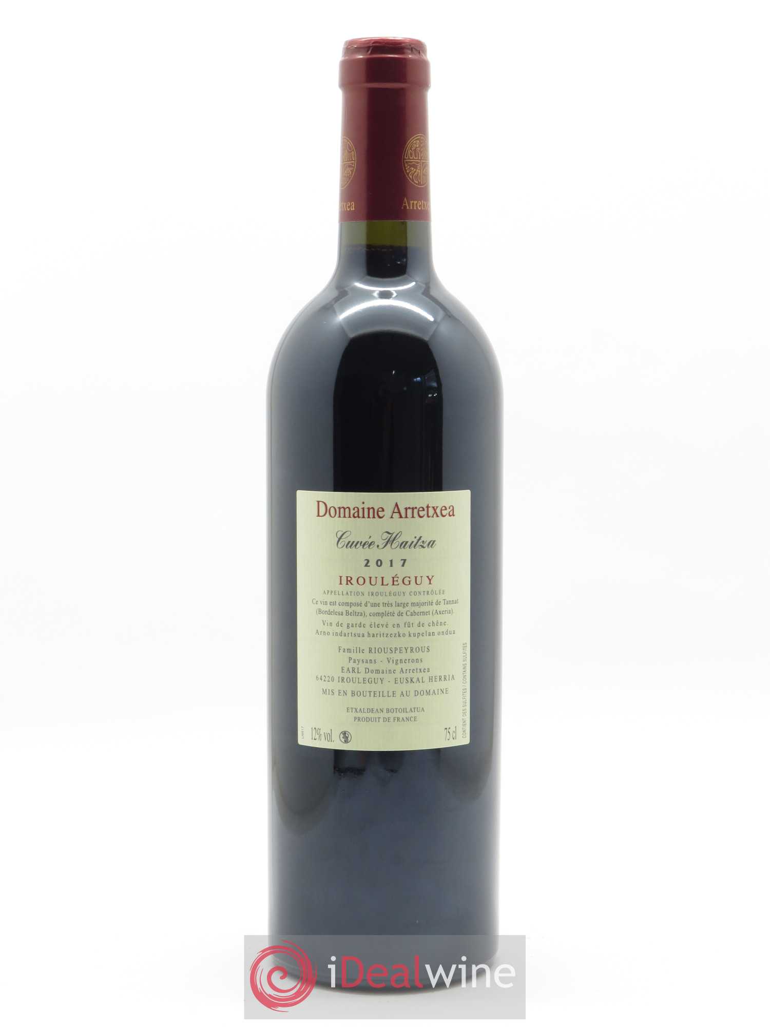 Irouléguy Cuvée Haitza Arretxea (Domaine) 2017 - Lot of 1 bottle - 1