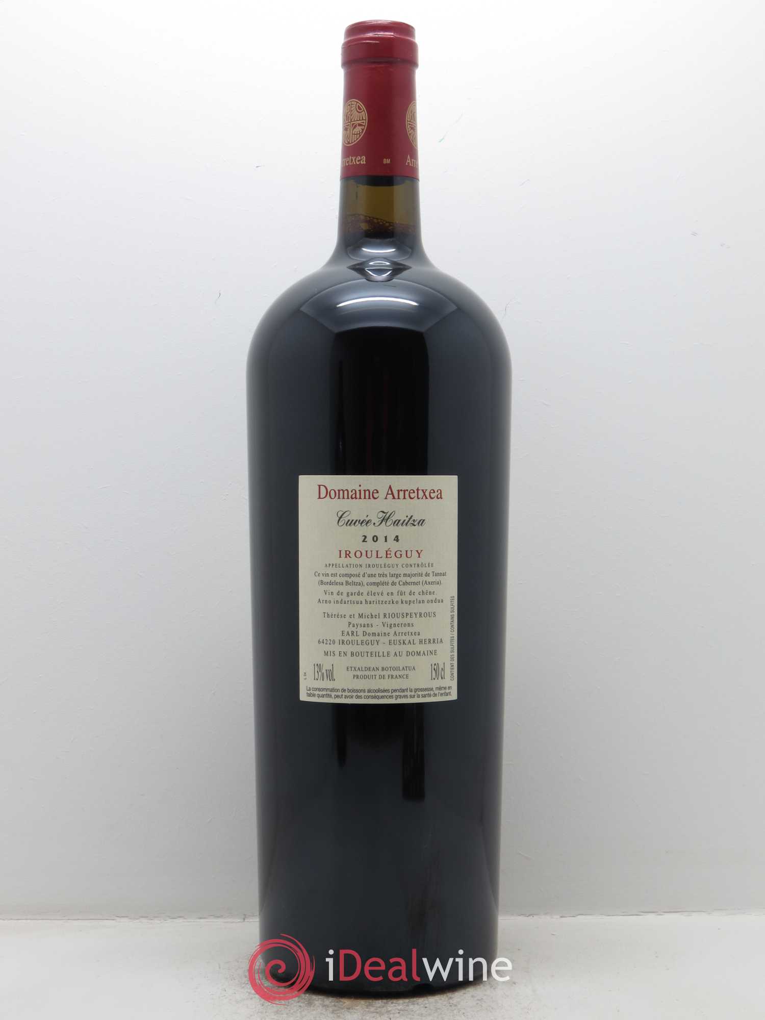 Irouléguy Cuvée Haitza Arretxea (Domaine) 2014 - Lot de 1 magnum - 1