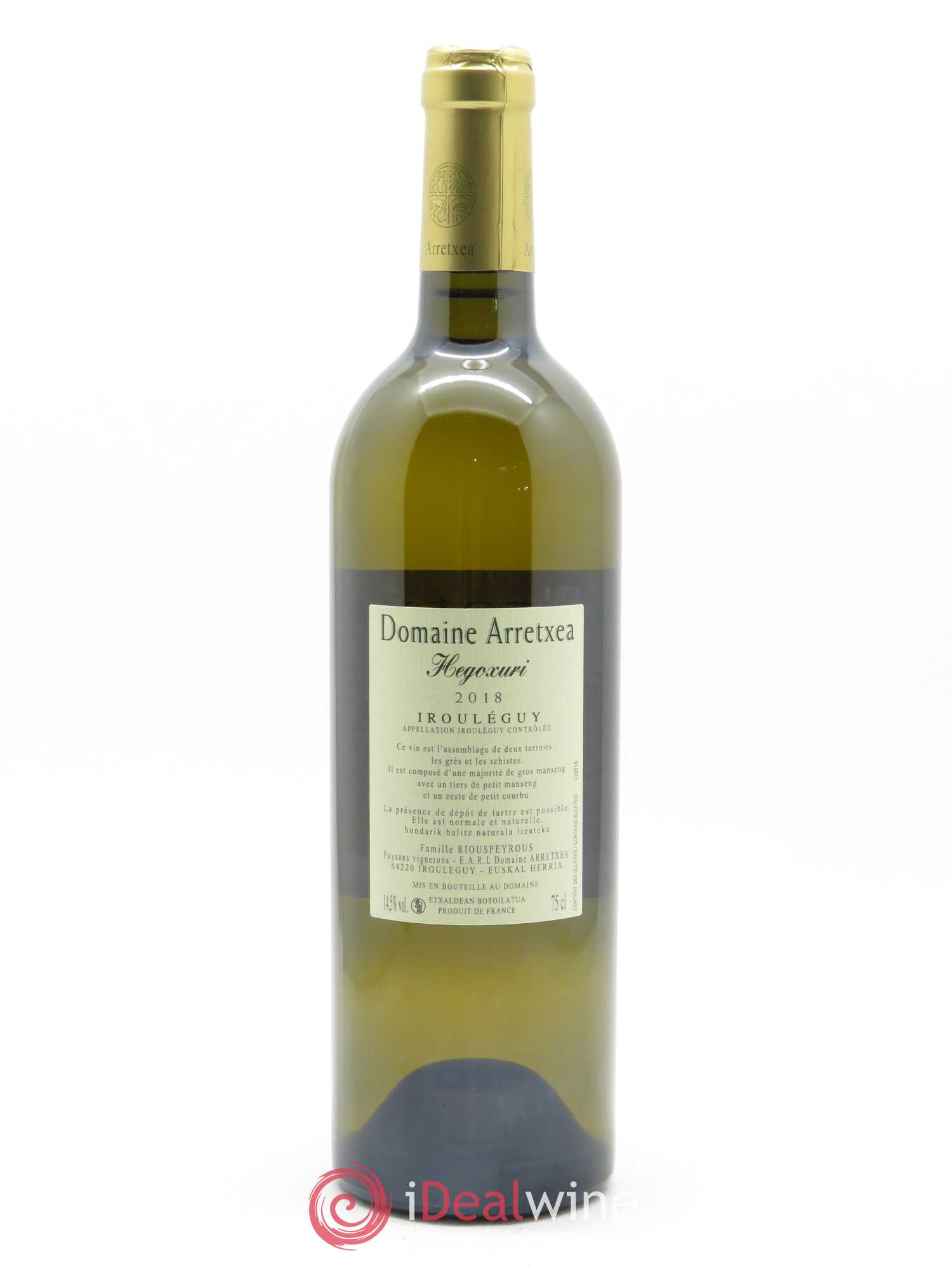 Irouléguy Hegoxuri Arretxea (Domaine) 2018 - Posten von 1 Flasche - 1