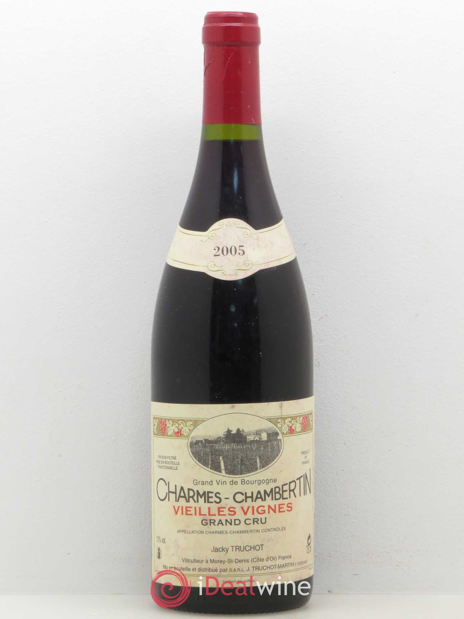 Charmes-Chambertin Grand Cru Vieilles Vignes Jacky Truchot 2005 - Lot de 1 bouteille - 0