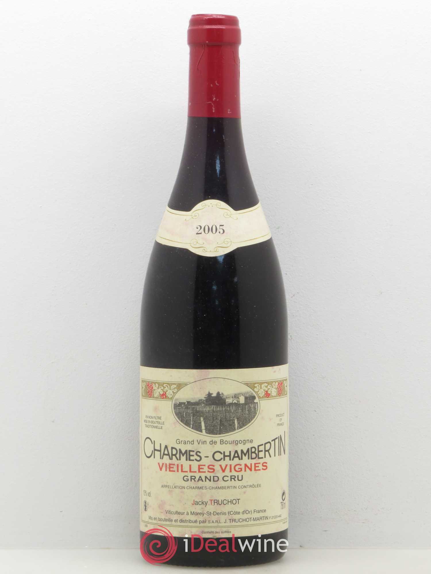 Charmes-Chambertin Grand Cru Vieilles Vignes Jacky Truchot 2005 - Lot de 1 bouteille - 0