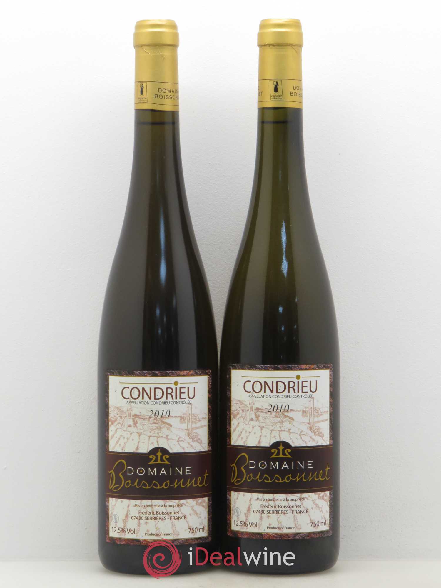 Condrieu Domaine Boissonnet 2010 - Posten von 2 Flaschen - 0