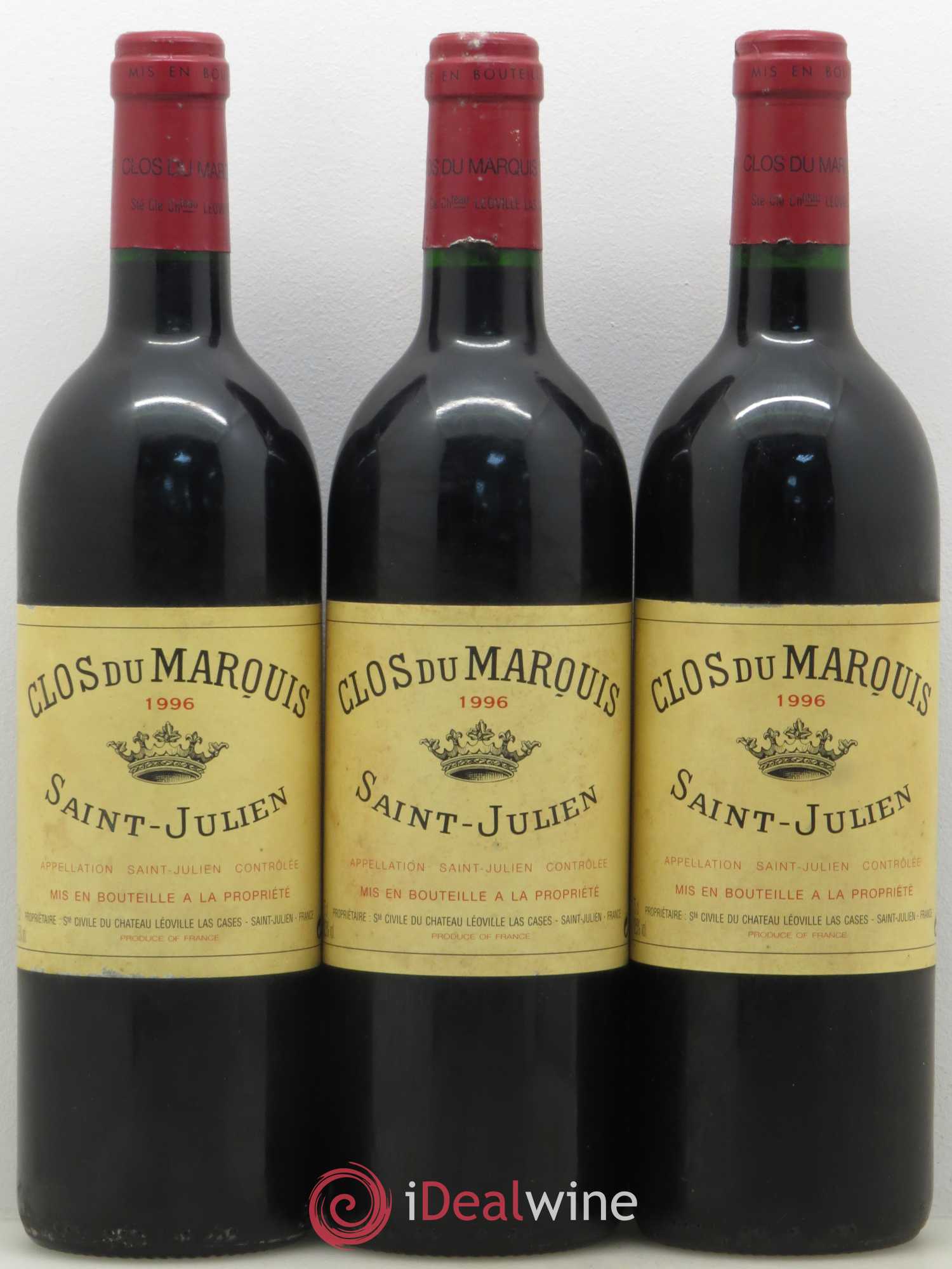 Clos du Marquis 1996 - Lot de 3 bouteilles - 0