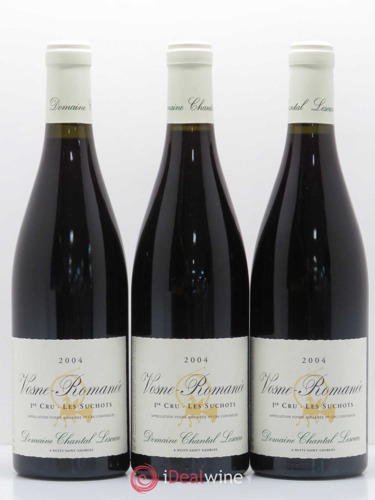 Vosne-Romanée 1er Cru Les Suchots Chantal Lescure 2004 - Lot de 3 bouteilles - 0