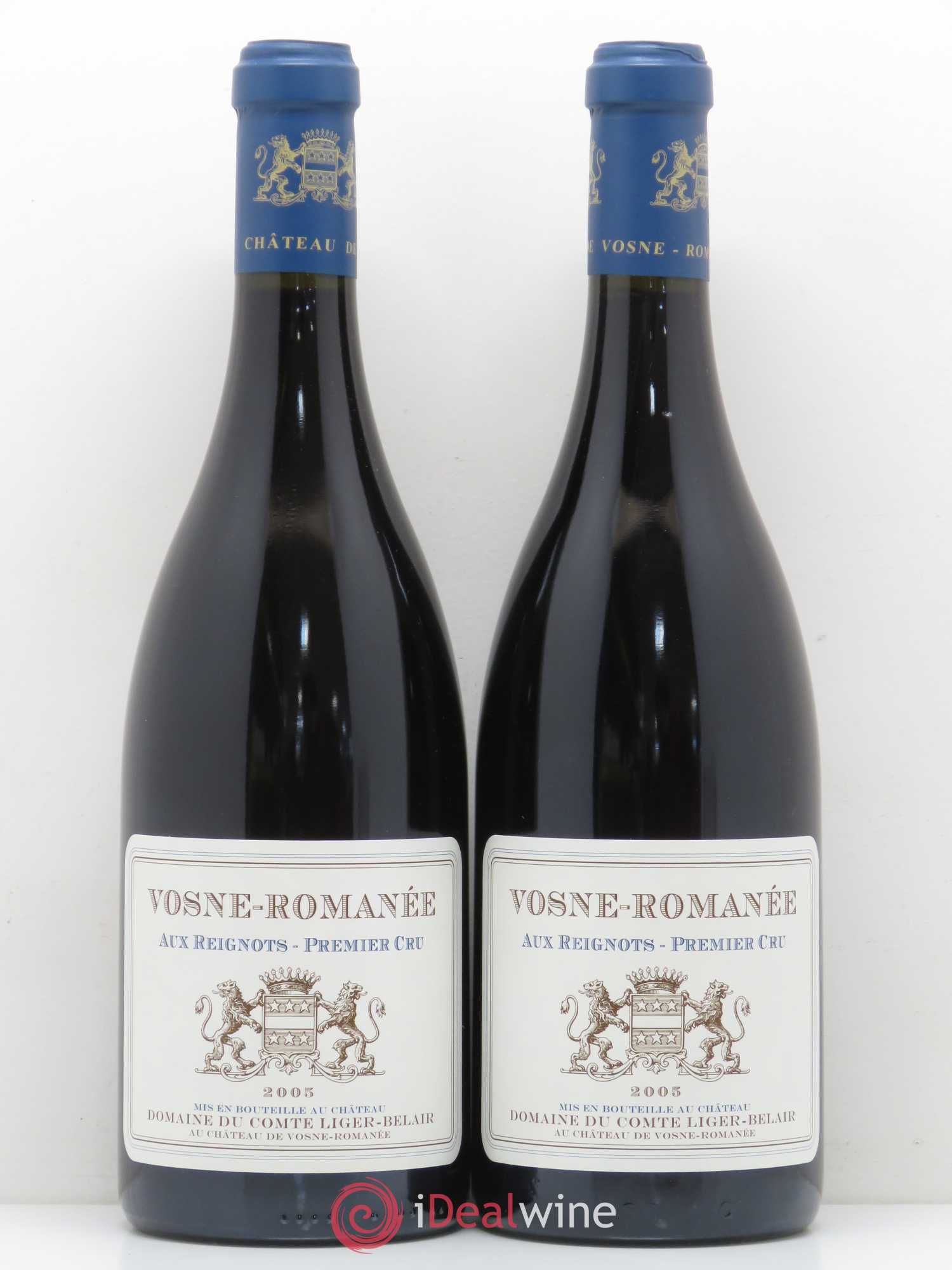 Vosne-Romanée 1er Cru Aux Reignots Ch. de Vosne-Romanée Comte Liger-Belair (Domaine du) 2005 - Lot de 2 bouteilles - 0