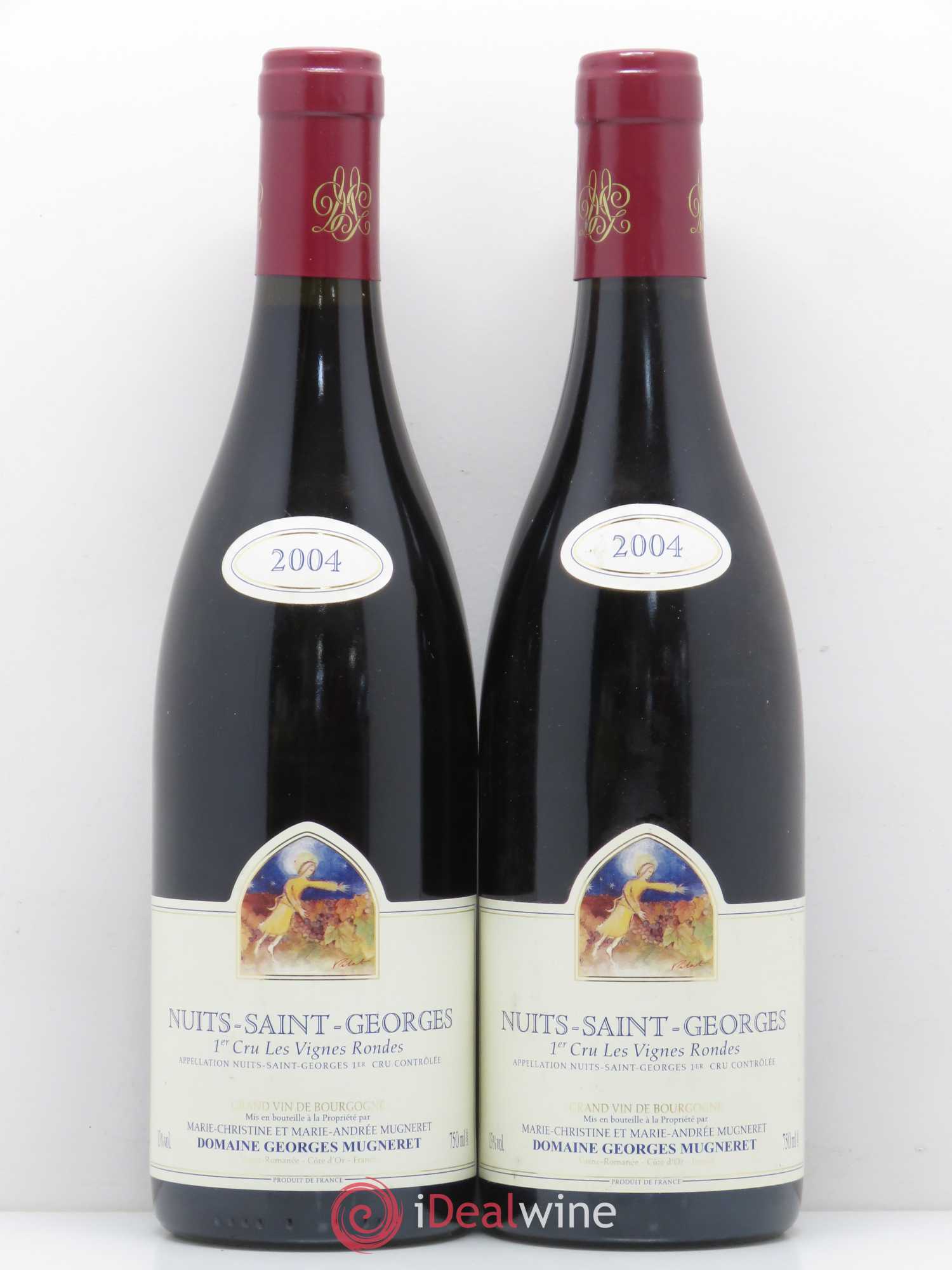 Nuits-Saint-Georges 1er Cru Vignes Rondes Domaine Mugneret Gibourg 2004 - Posten von 2 Flaschen - 0