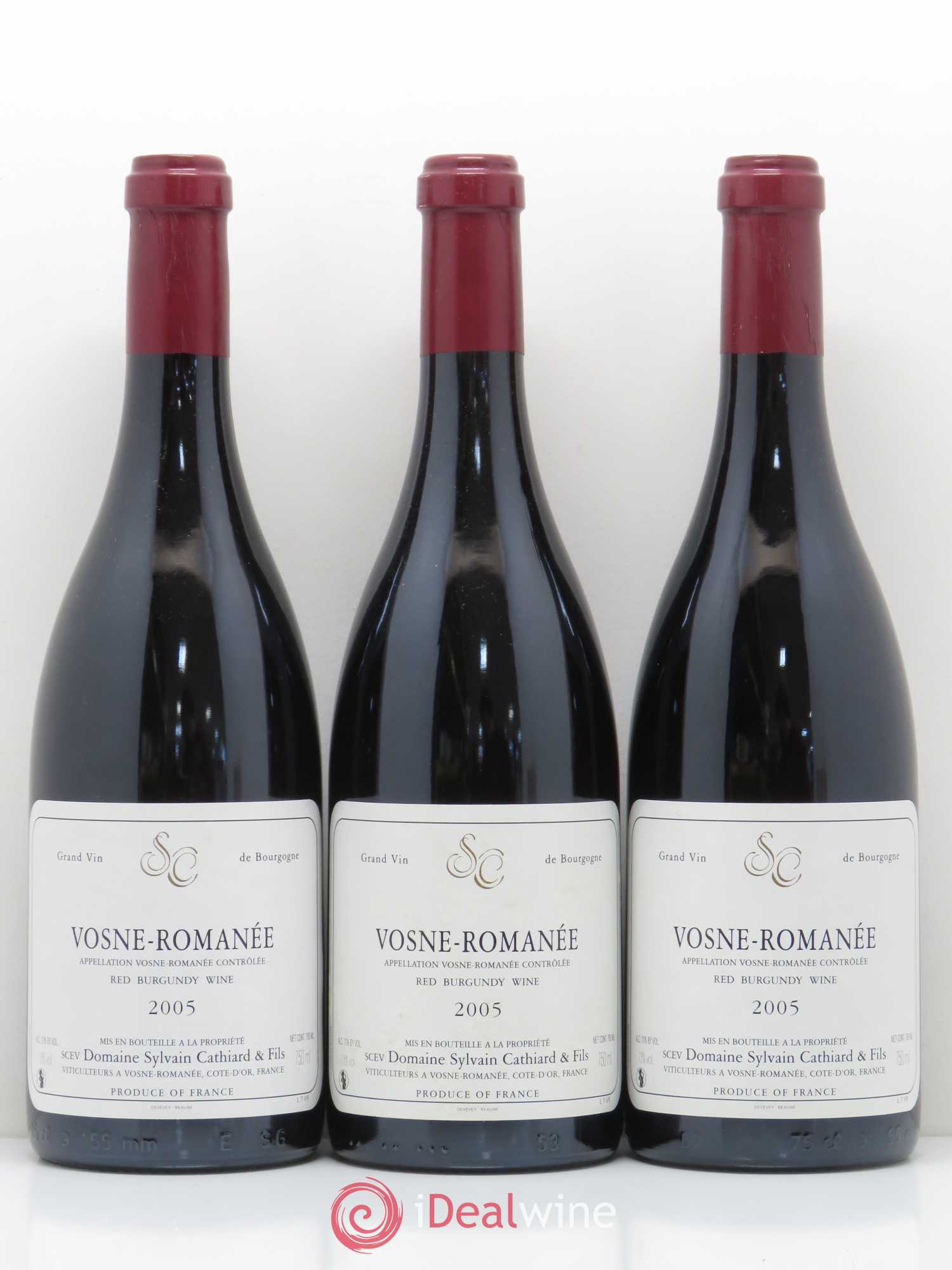 Vosne-Romanée Sylvain Cathiard & Fils 2005 - Lot de 3 bouteilles - 0