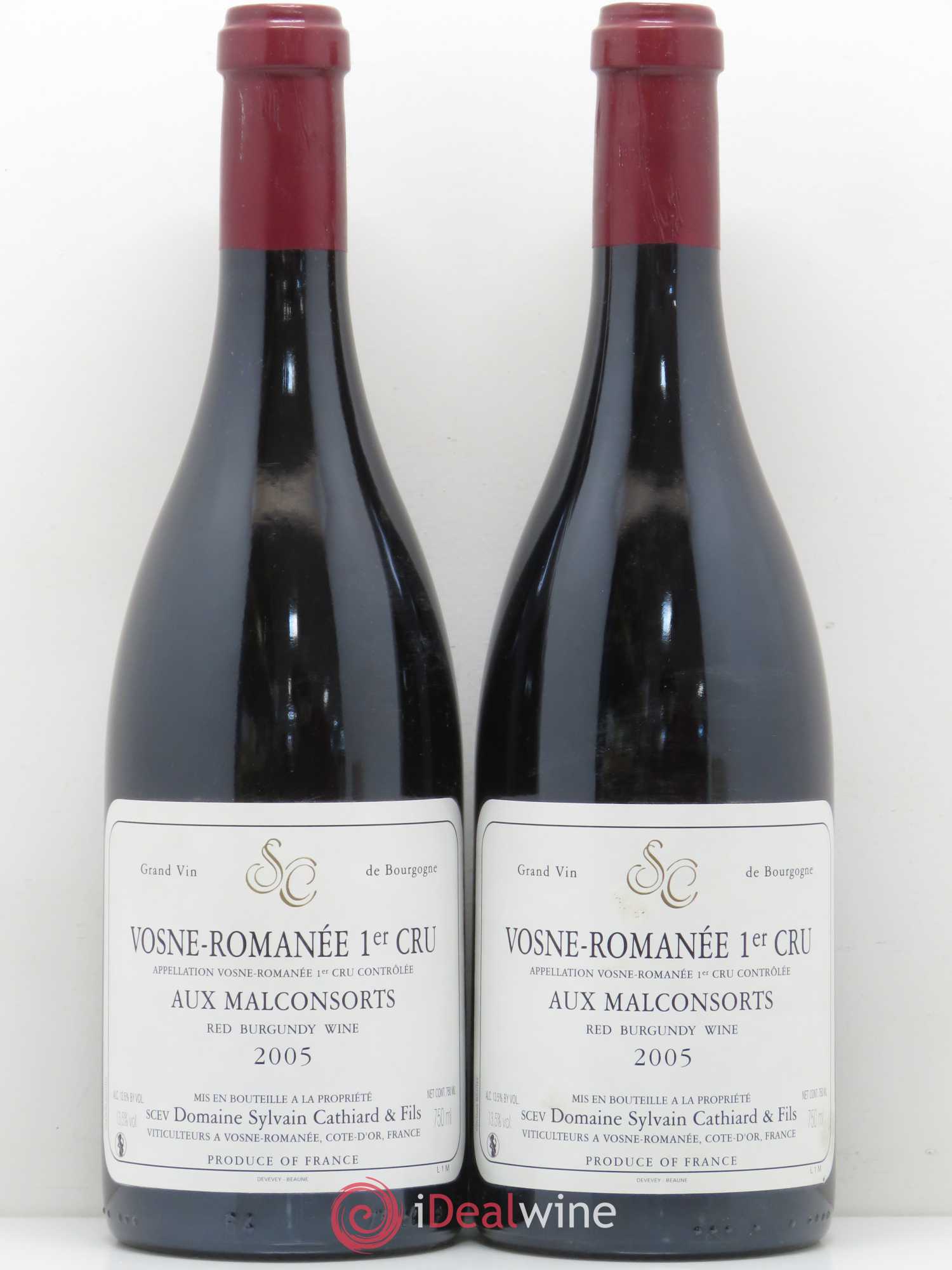 Vosne-Romanée 1er Cru Aux Malconsorts Sylvain Cathiard & Fils 2005 - Lot de 2 bouteilles - 0