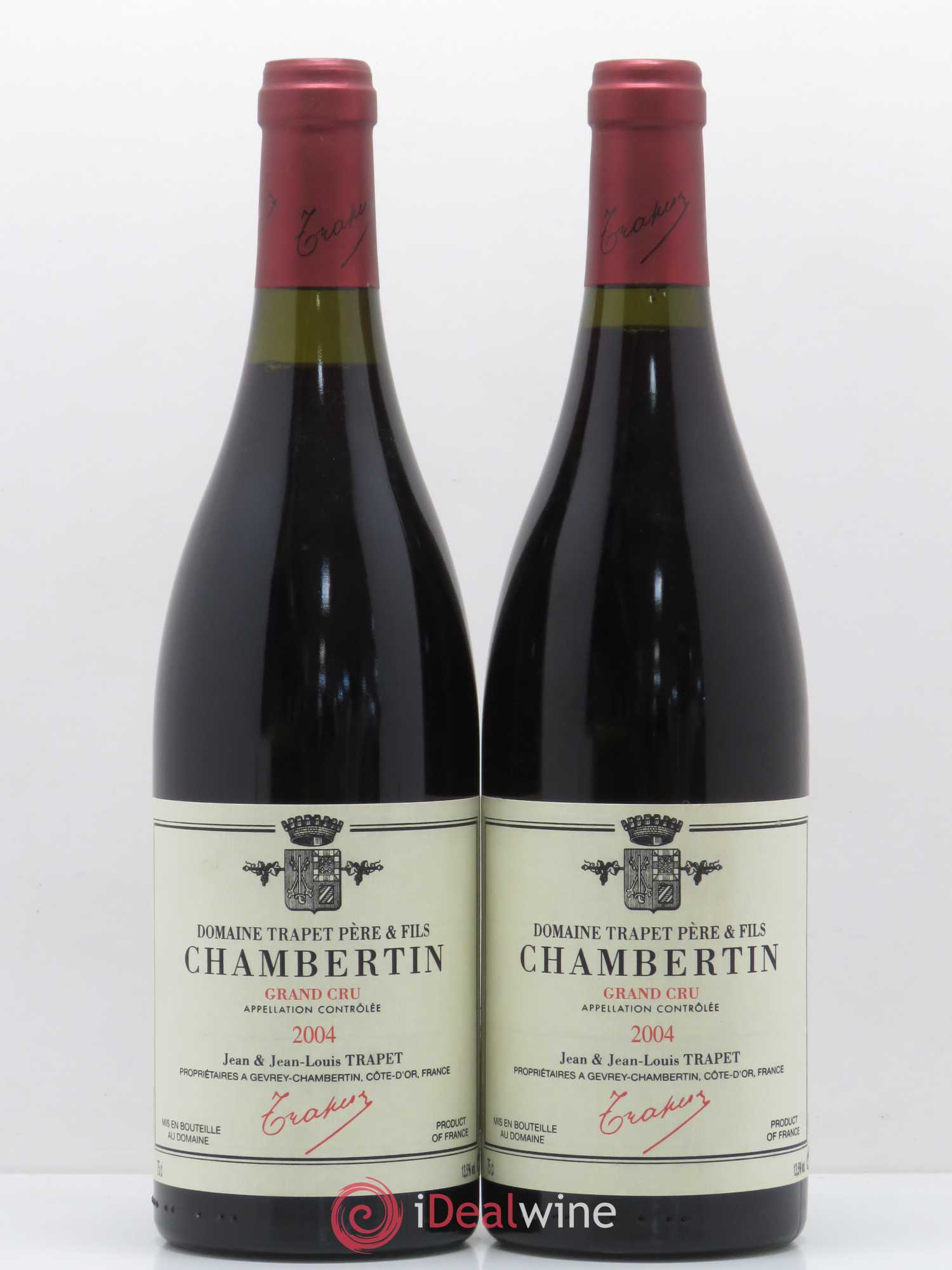Chambertin Grand Cru Domaine Trapet 2004 - Lot de 2 bouteilles - 0