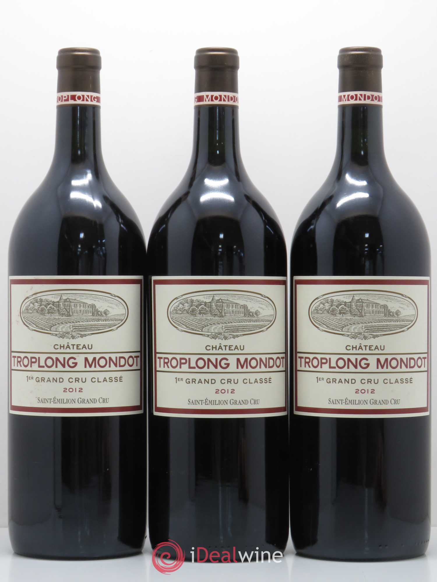 Château Troplong Mondot 1er Grand Cru Classé B 2012 - Lot de 3 magnums - 0