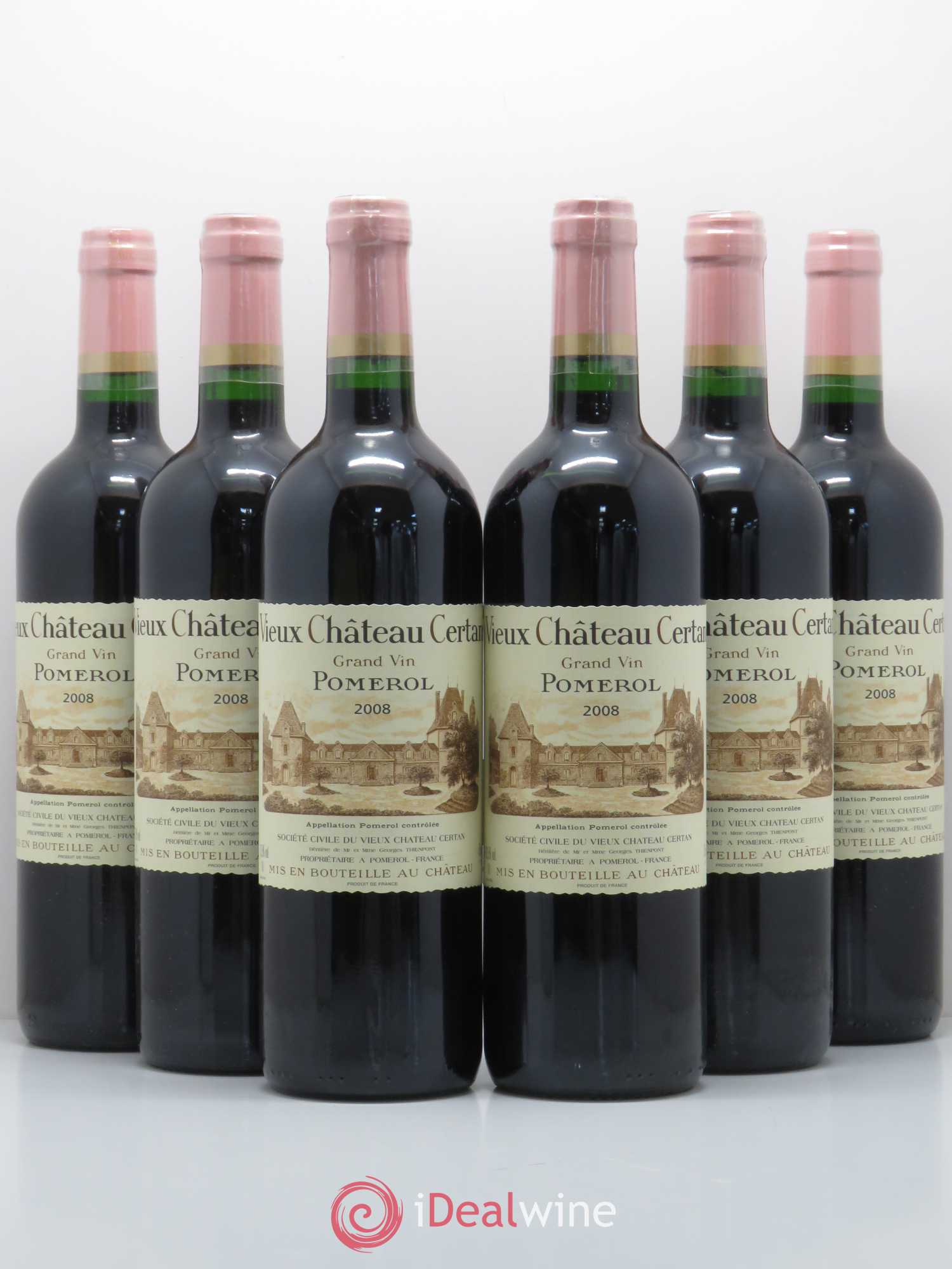 Vieux Château Certan 2008 - Lot de 6 bouteilles - 0