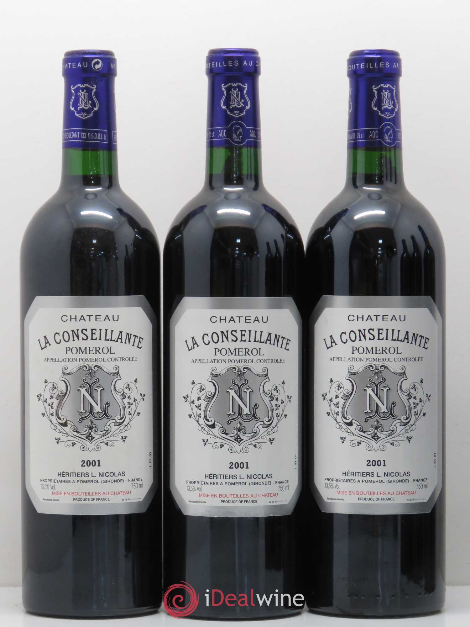Château la Conseillante 2001 - Lot de 6 bouteilles - 1