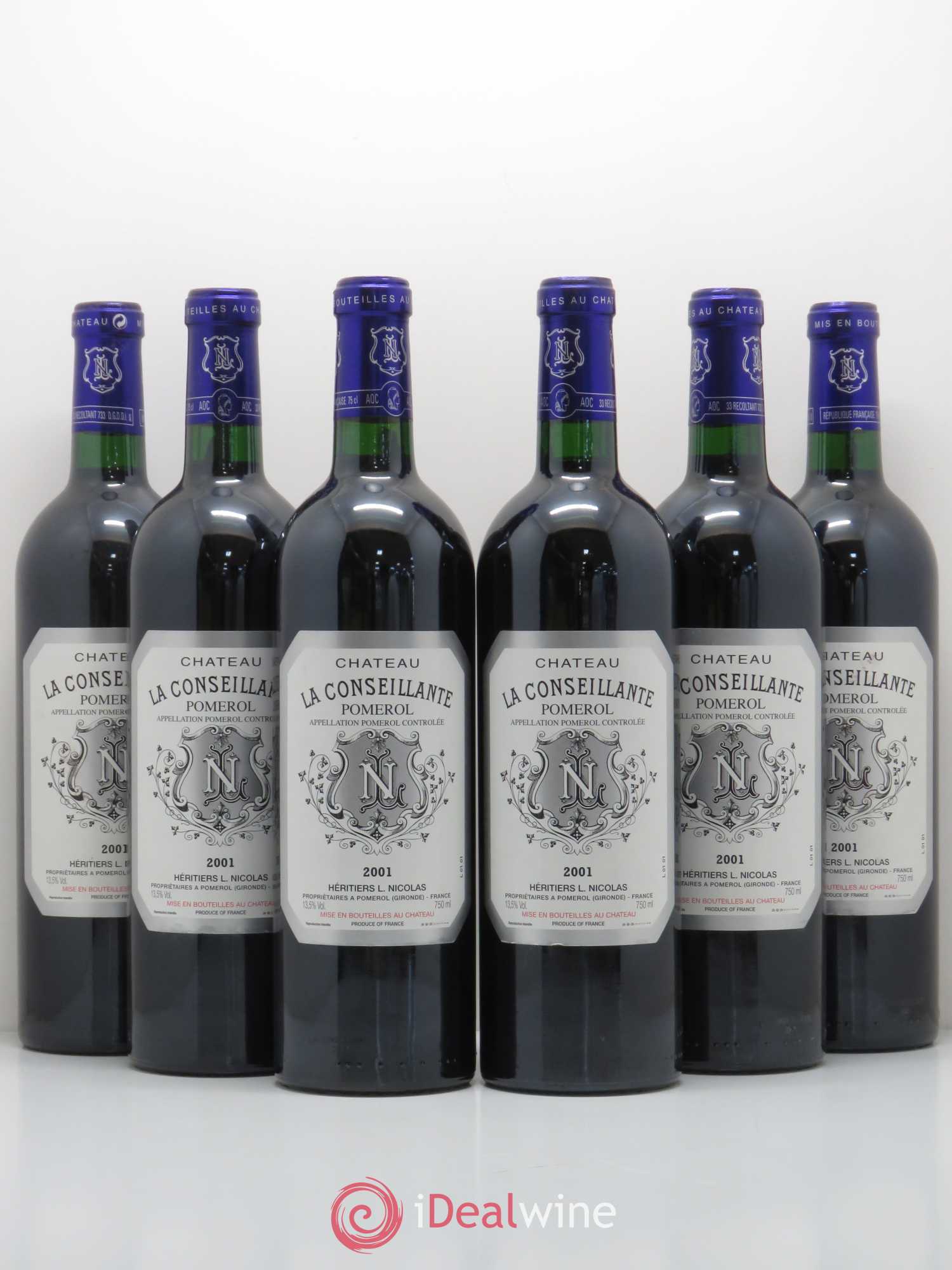 Château la Conseillante 2001 - Lot de 6 bouteilles - 0