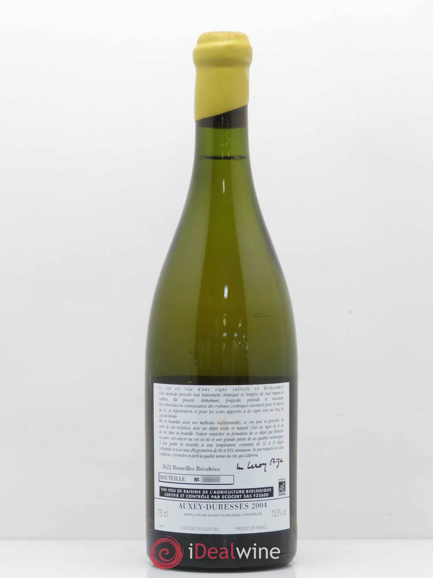 Auxey-Duresses Domaine d'Auvenay 2004 - Posten von 1 Flasche - 1