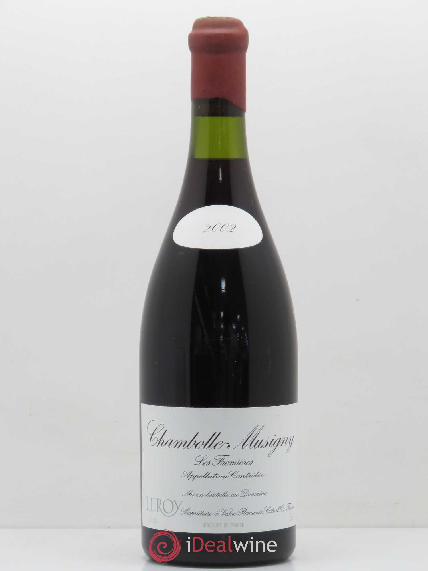 Chambolle-Musigny Les Fremières Leroy (Domaine) 2002 - Lot de 1 bouteille - 0