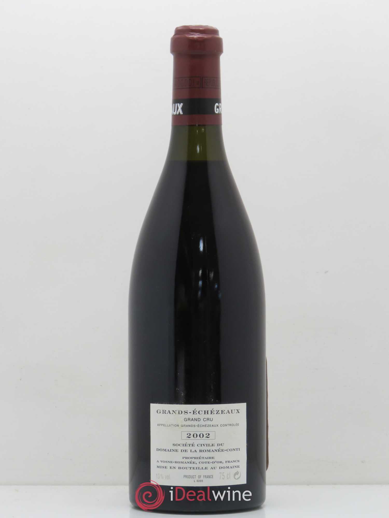 Grands-Echezeaux Grand Cru Domaine de la Romanée-Conti 2002 - Lot de 1 bouteille - 1
