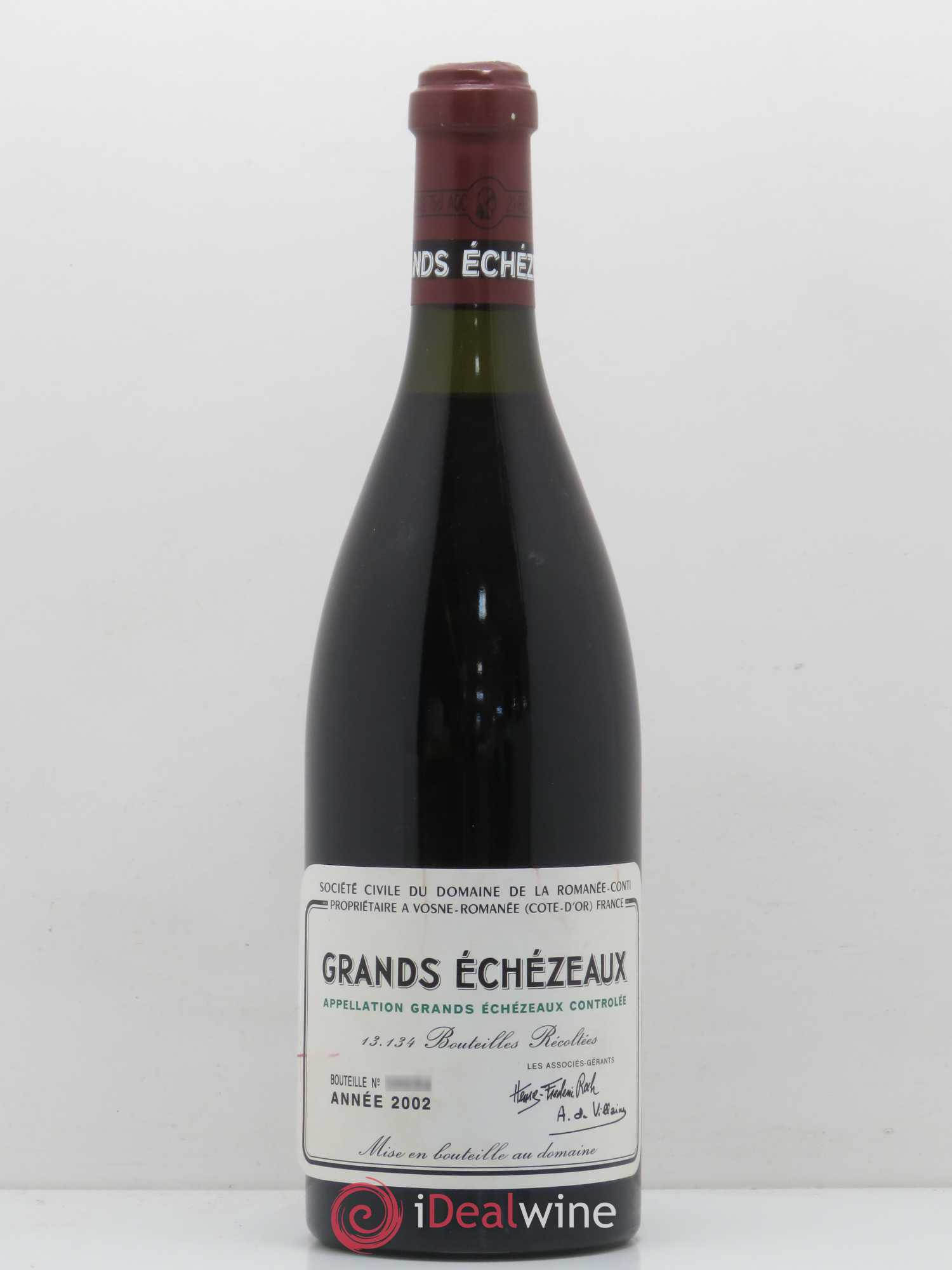 Grands-Echezeaux Grand Cru Domaine de la Romanée-Conti 2002 - Lot de 1 bouteille - 0