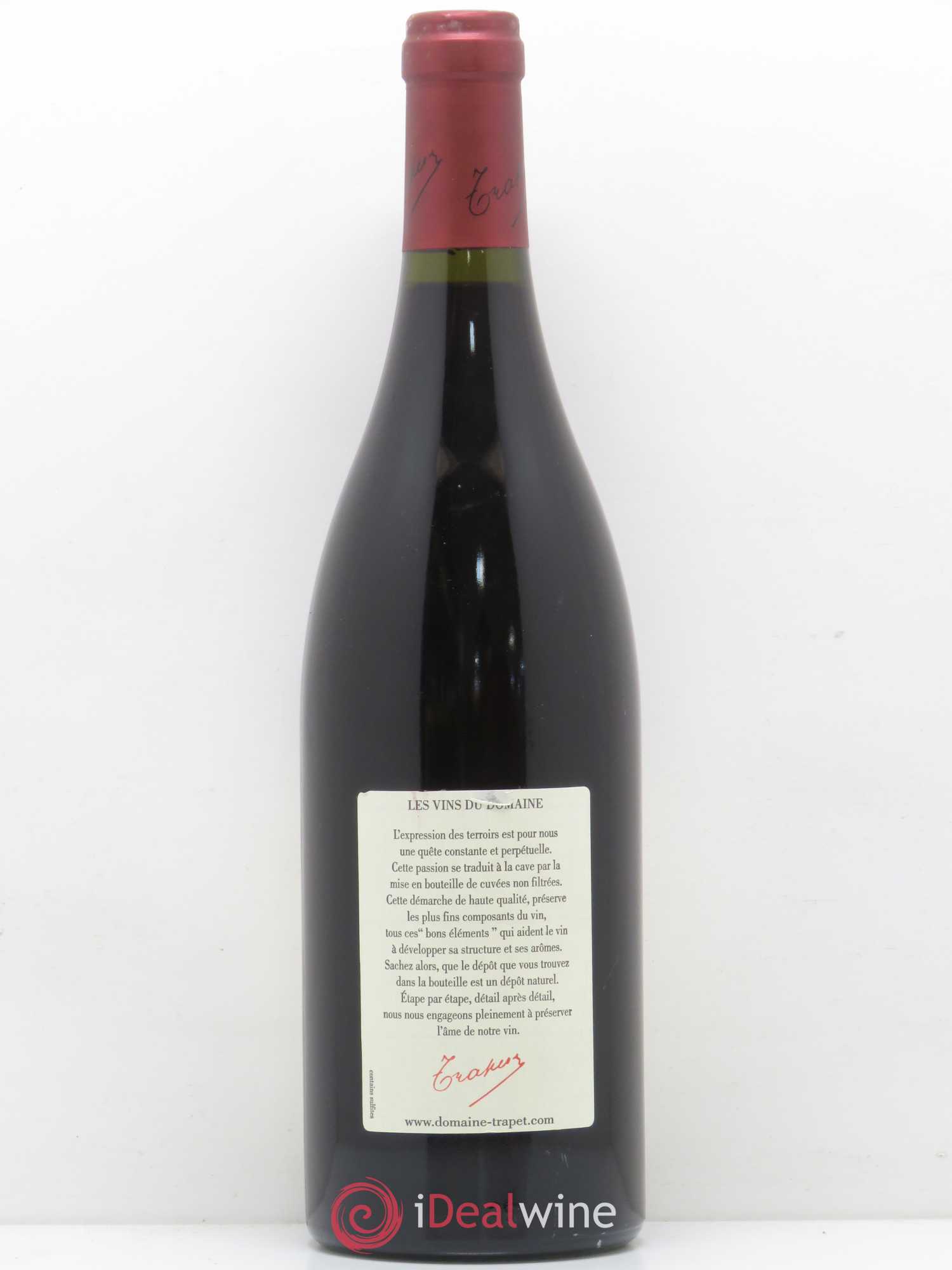 Chambertin Grand Cru Domaine Trapet 2001 - Lot de 1 bouteille - 1