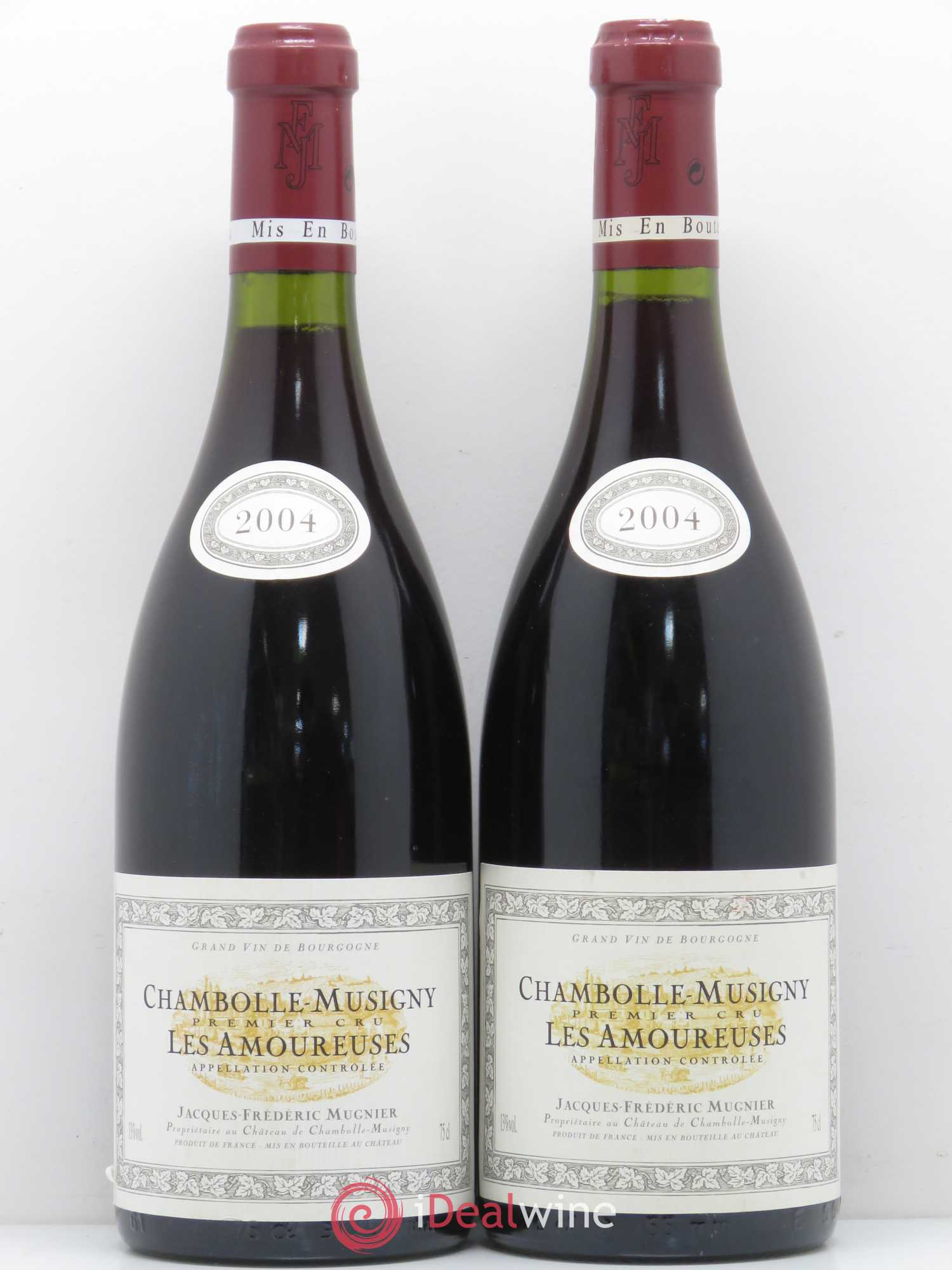 Chambolle-Musigny 1er Cru Les Amoureuses Jacques-Frédéric Mugnier 2004 - Lot de 2 bouteilles - 0