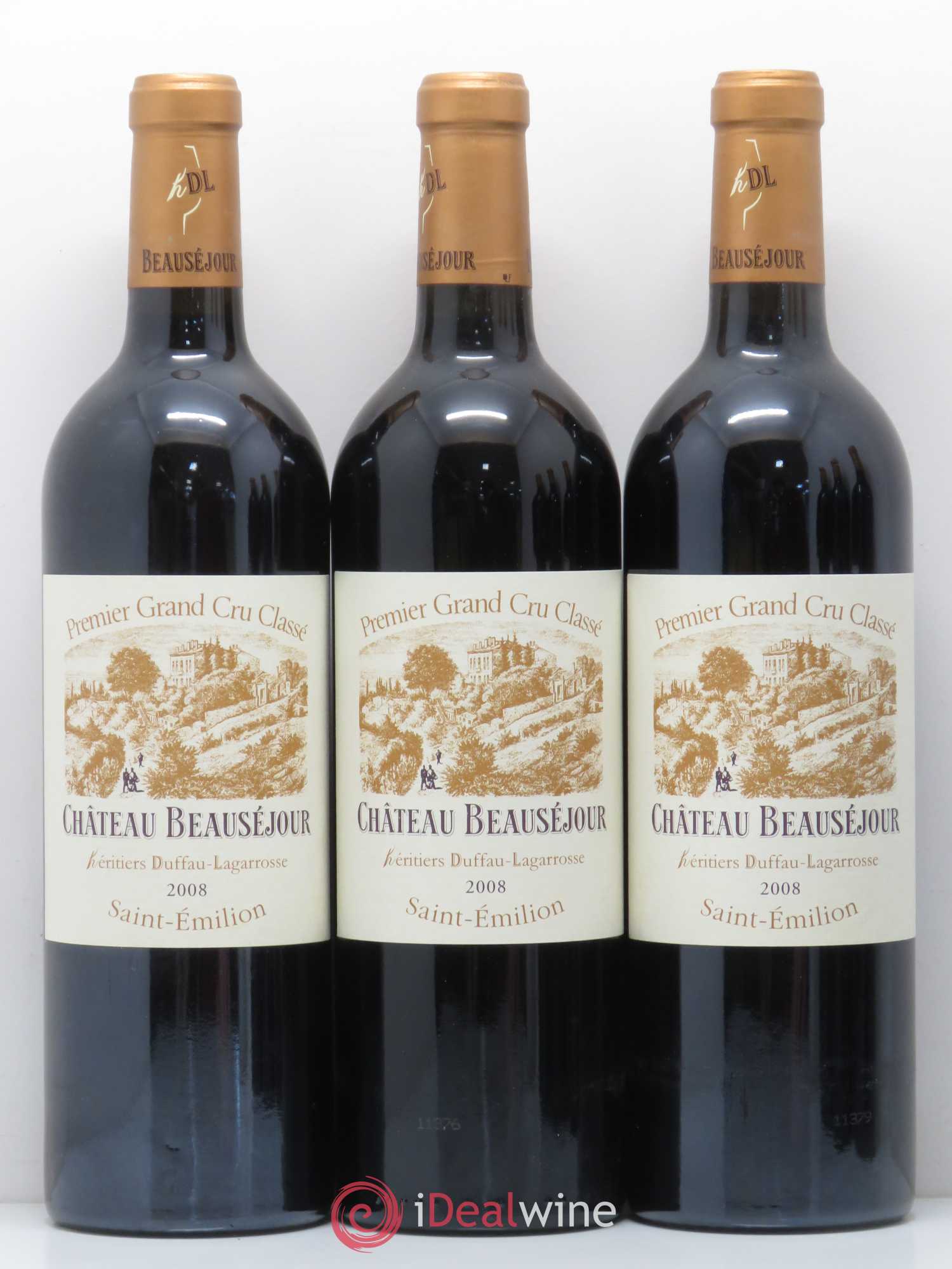 Château Beauséjour (Duffau-Lagarrosse) 1er Grand Cru Classé B 2008 - Lot de 6 bouteilles - 1