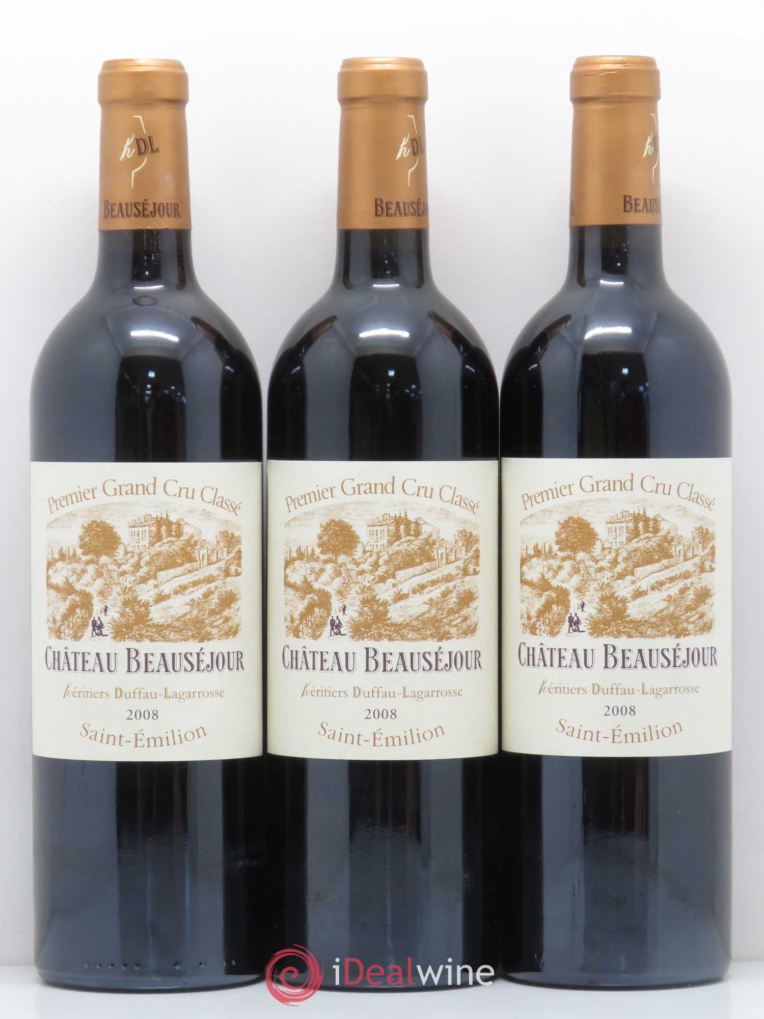 Château Beauséjour (Duffau-Lagarrosse) 1er Grand Cru Classé B 2008 - Lot de 6 bouteilles - 2