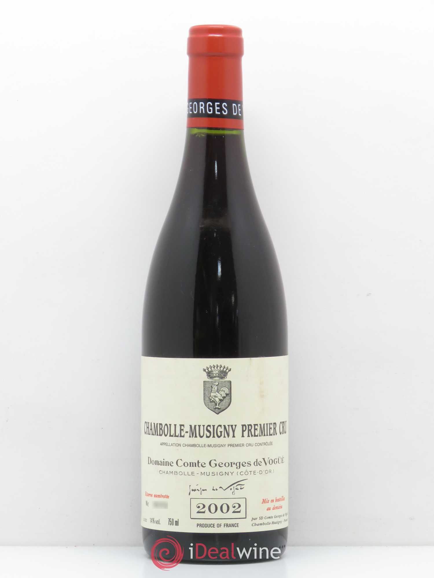 Chambolle-Musigny 1er Cru Comte Georges de Vogüé 2002 - Lot de 1 bouteille - 0