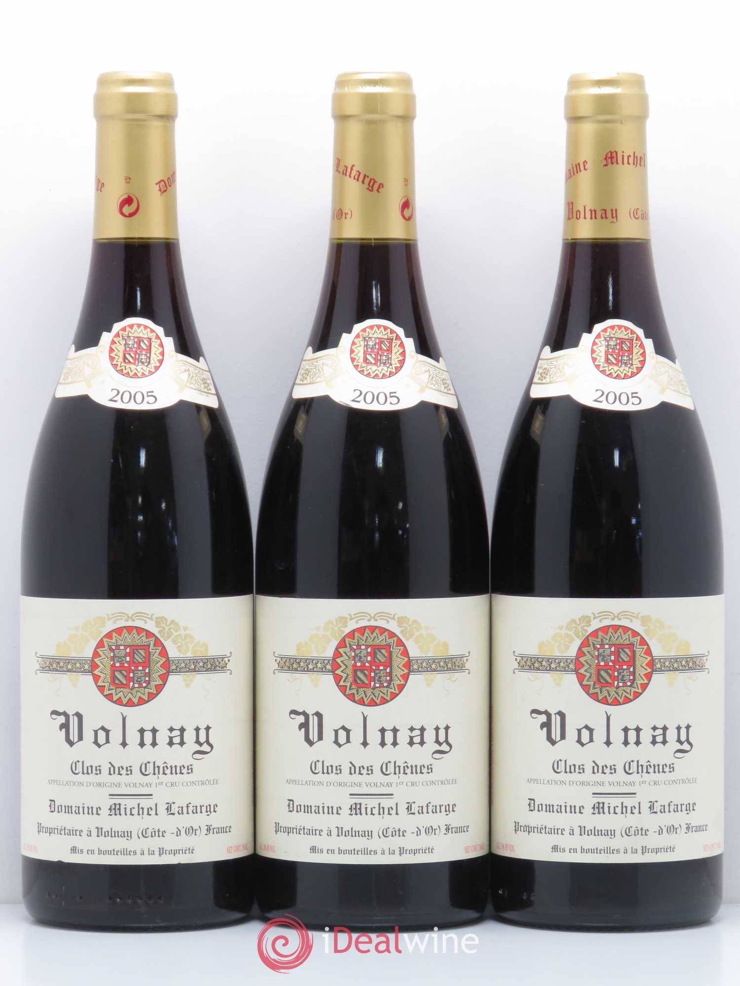 Volnay 1er Cru Clos des Chênes Lafarge (Domaine) 2005 - Lot de 3 bouteilles - 0
