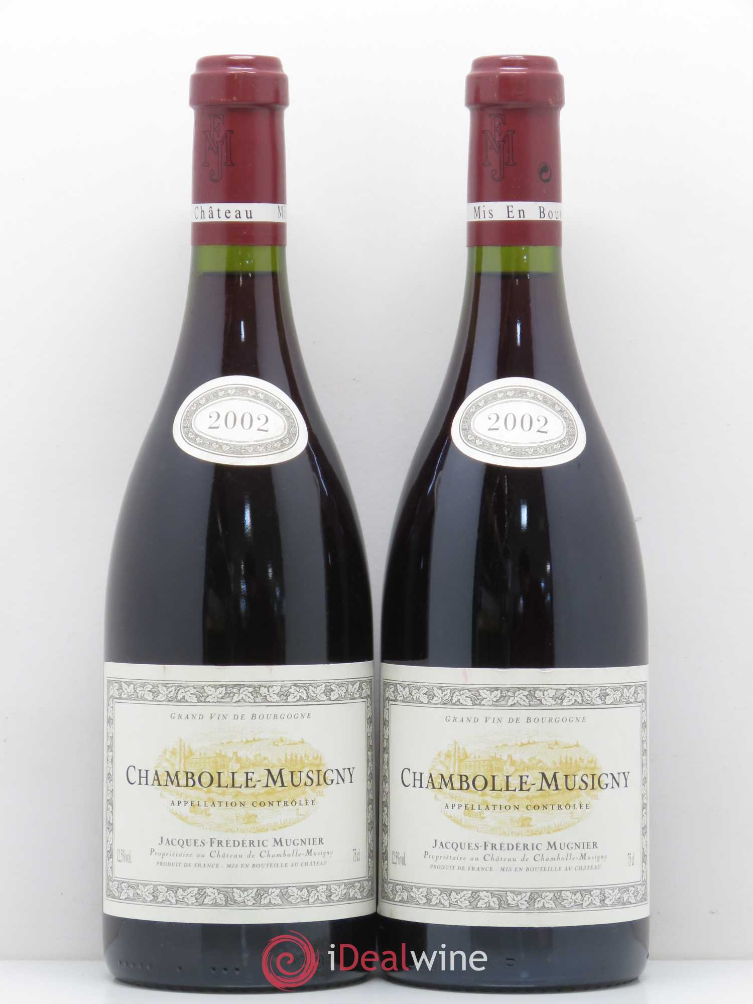 Chambolle-Musigny Jacques-Frédéric Mugnier 2002 - Lot de 2 bouteilles - 0