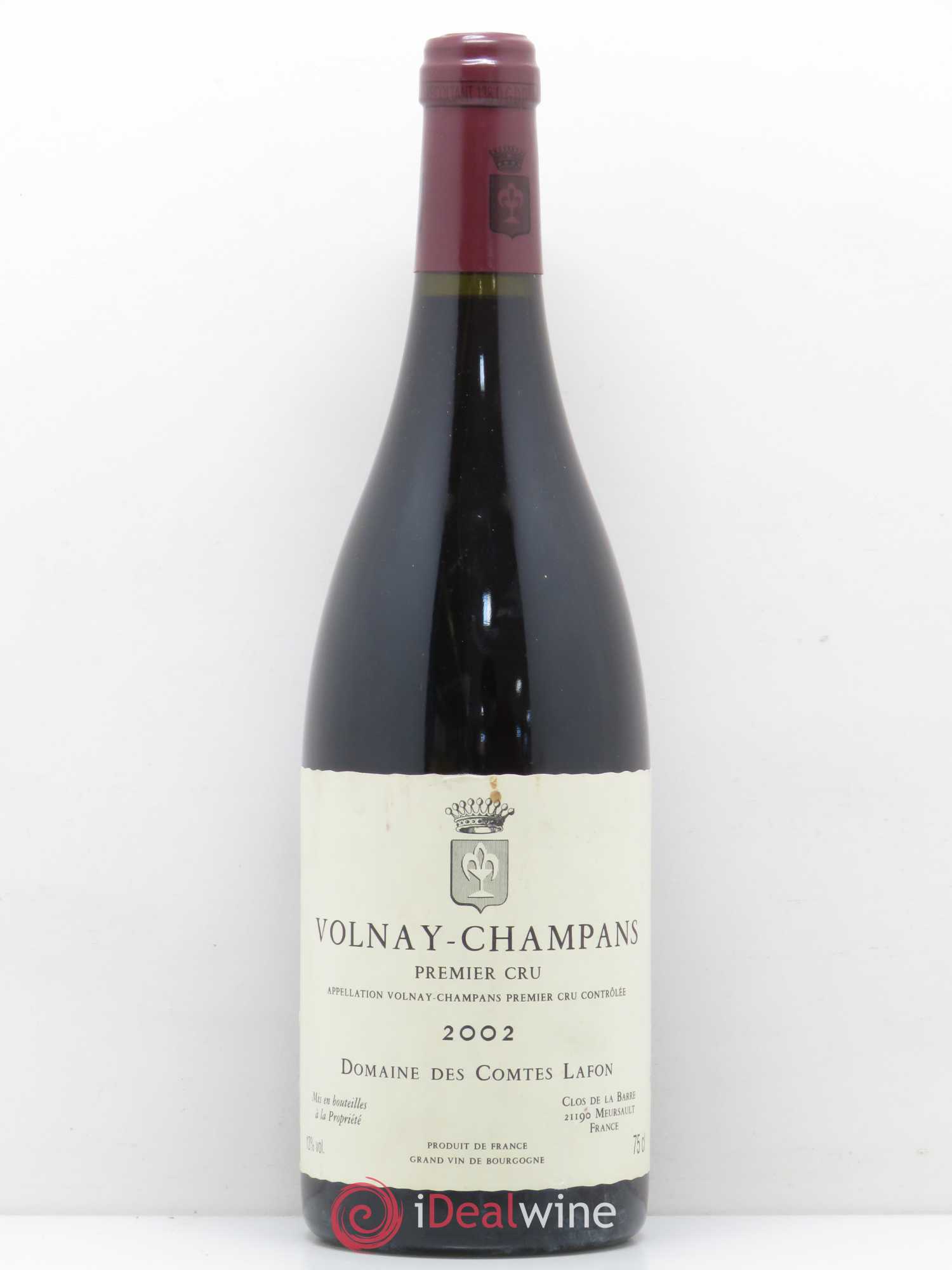 Volnay 1er Cru Champans Comtes Lafon (Domaine des) 2002 - Lot de 1 bouteille - 0
