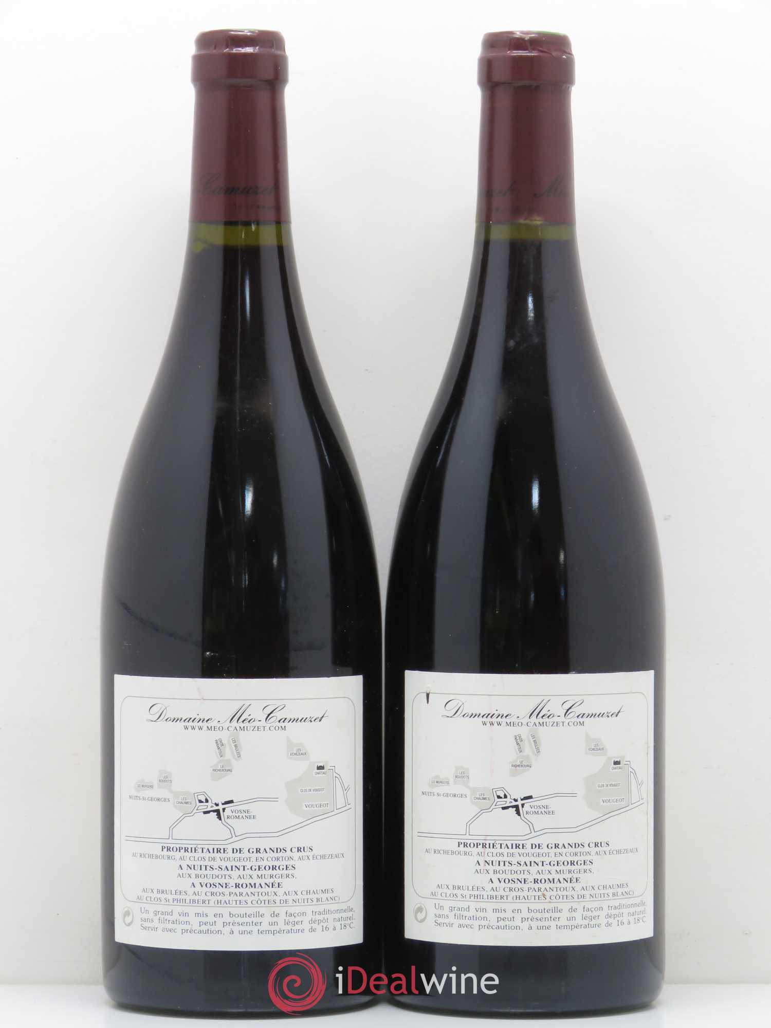 Vosne-Romanée 1er Cru Les Chaumes Méo-Camuzet (Domaine) 2001 - Lot de 2 bouteilles - 1